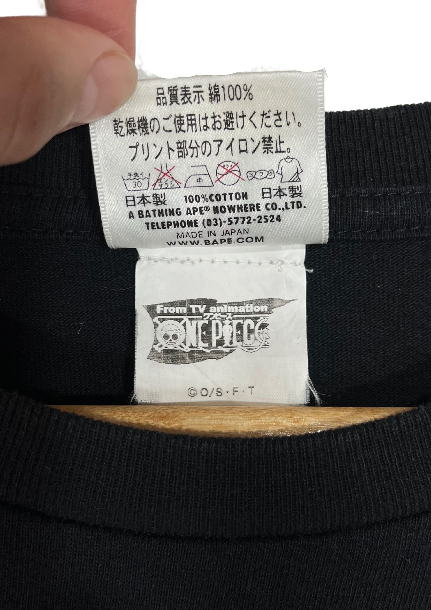 2012 A Bathing Ape x One Piece Luffy Camo T-shirt