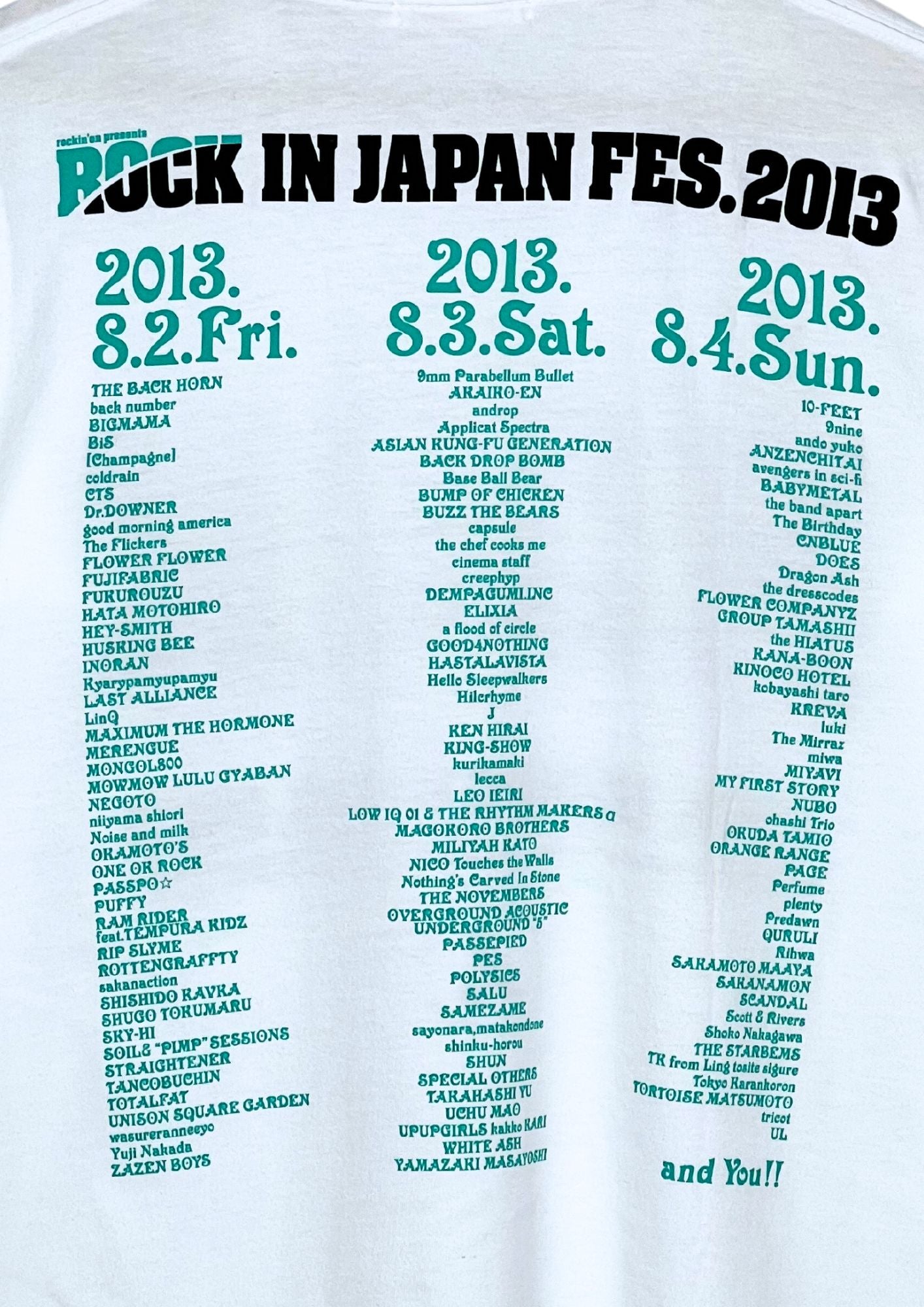 2013 Studio Ghibli Princess Mononoke x Rockin'on Rock in Japan Fes.Totoro T-shirt