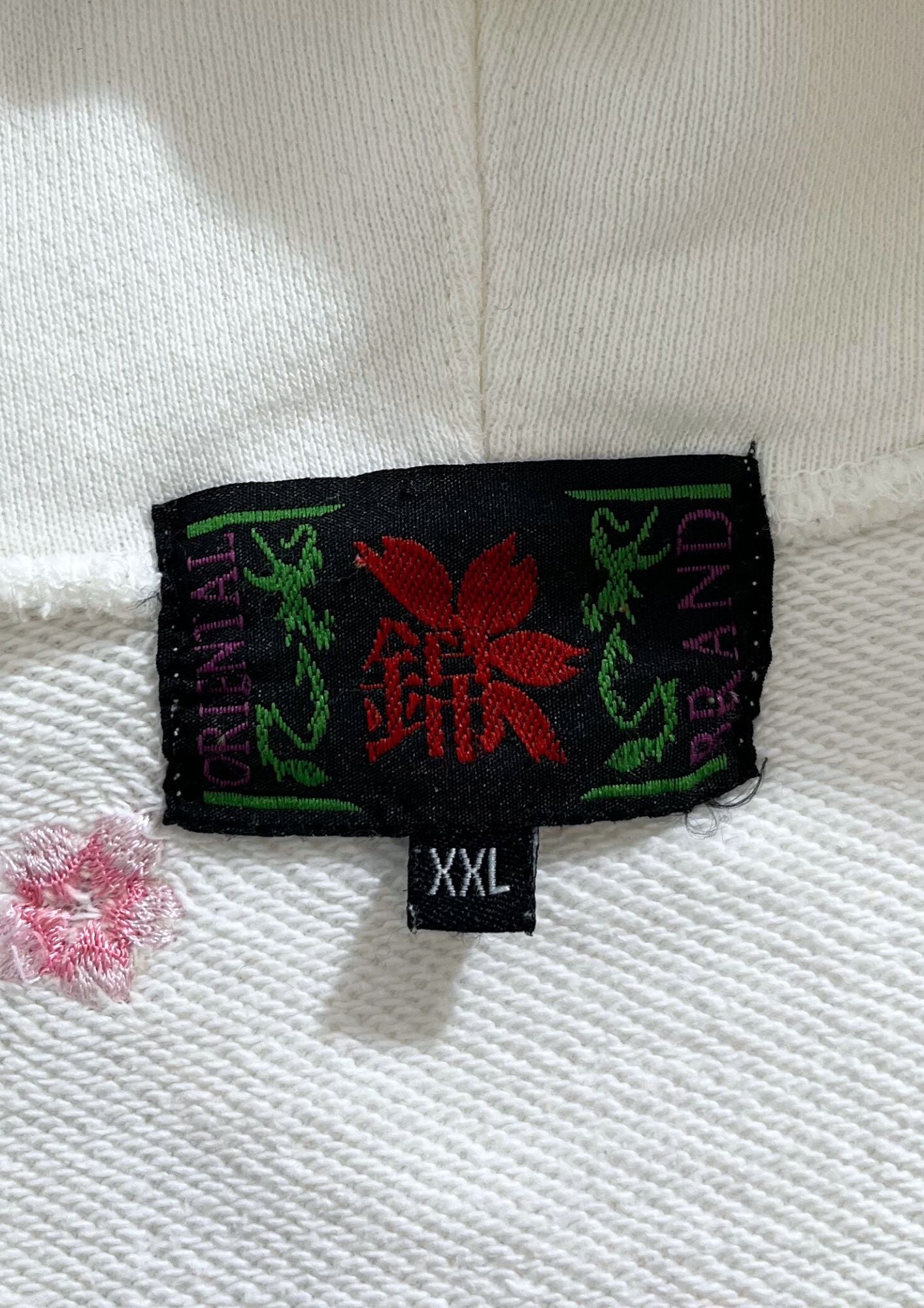 2010s Neon Genesis Evangelion x Nishiki Rei Ayanami Kimono Cherry Blossom Embroidered Hoodie