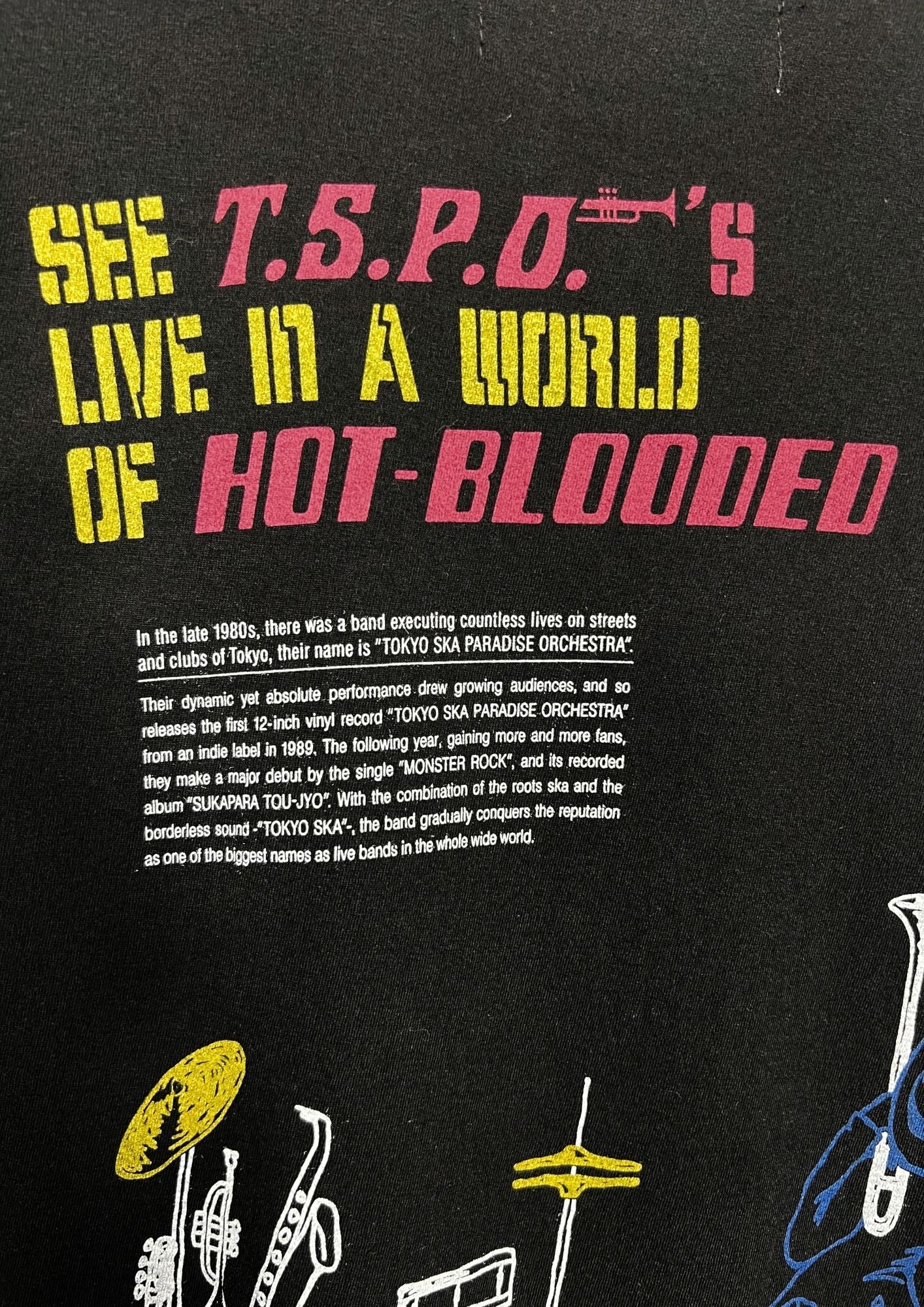 00s TOKYO SKA PARADISE ORCHESTRA 'Spend a Night with T.S.P.A' Japanese Band T-shirt