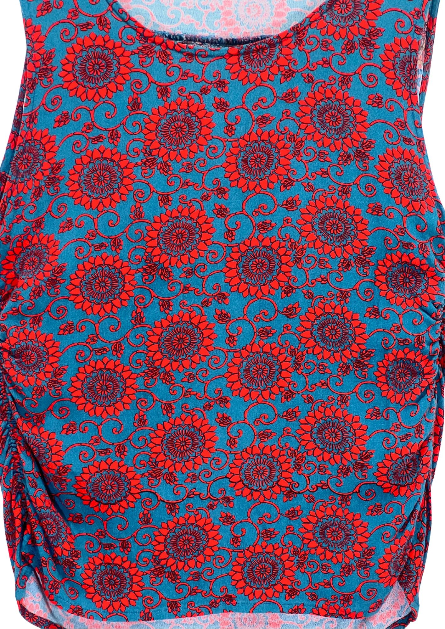 2000s GLAMDY 'Sunflower' Side Gathered Tank Top (Ladies M)