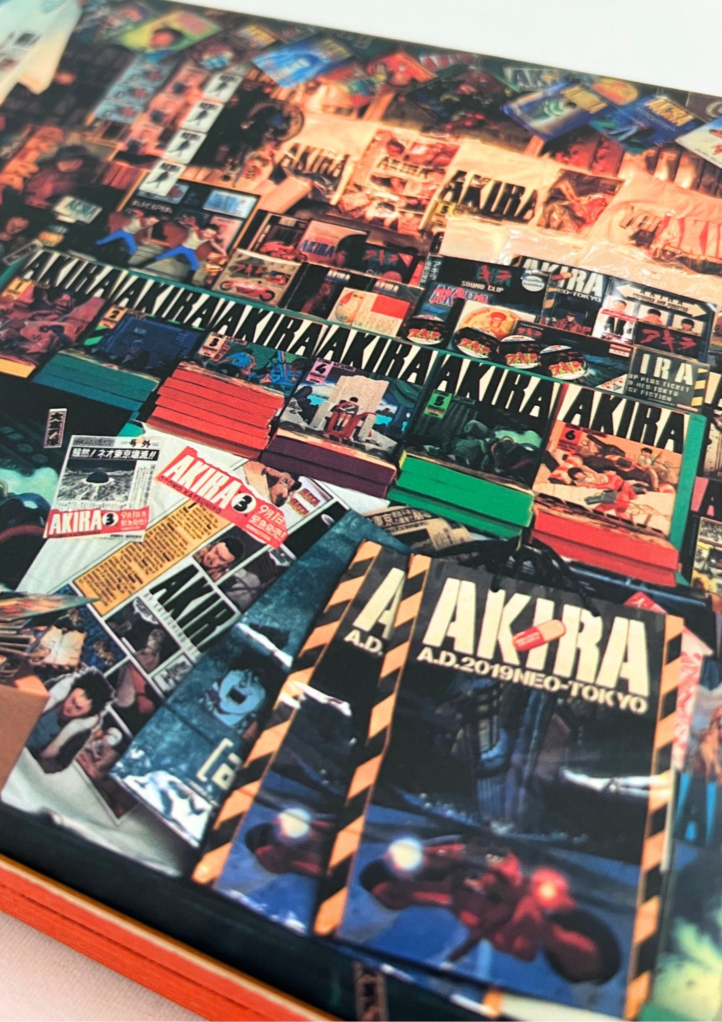 1999 Vintage AKIRA Official Young Magazine Vol.6 Manga Cover T-shirt / 1993 AKIRA Japanese Manga Vol. 6 1st Printing Issued Set