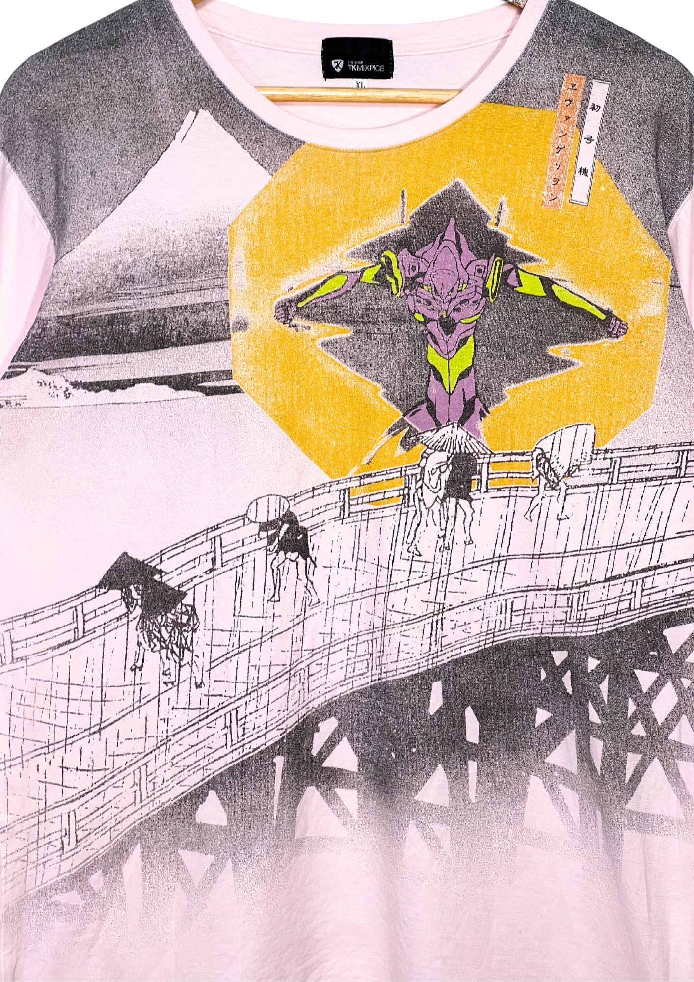 2011 Neon Genesis Evangelion x TK MIXPICE 'Hokusai Ukiyo-e EVA1' L/S Shirts (L)
