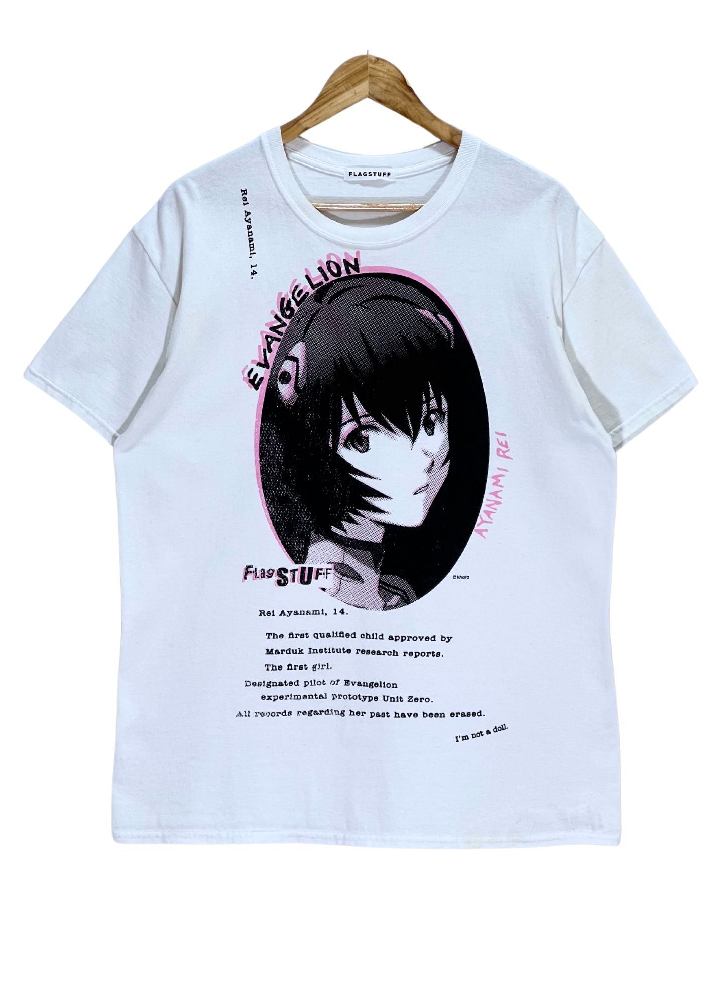 2020 Neon Genesis Evangelion x FLAGSTUFF 'Rei' T-shirt (L)