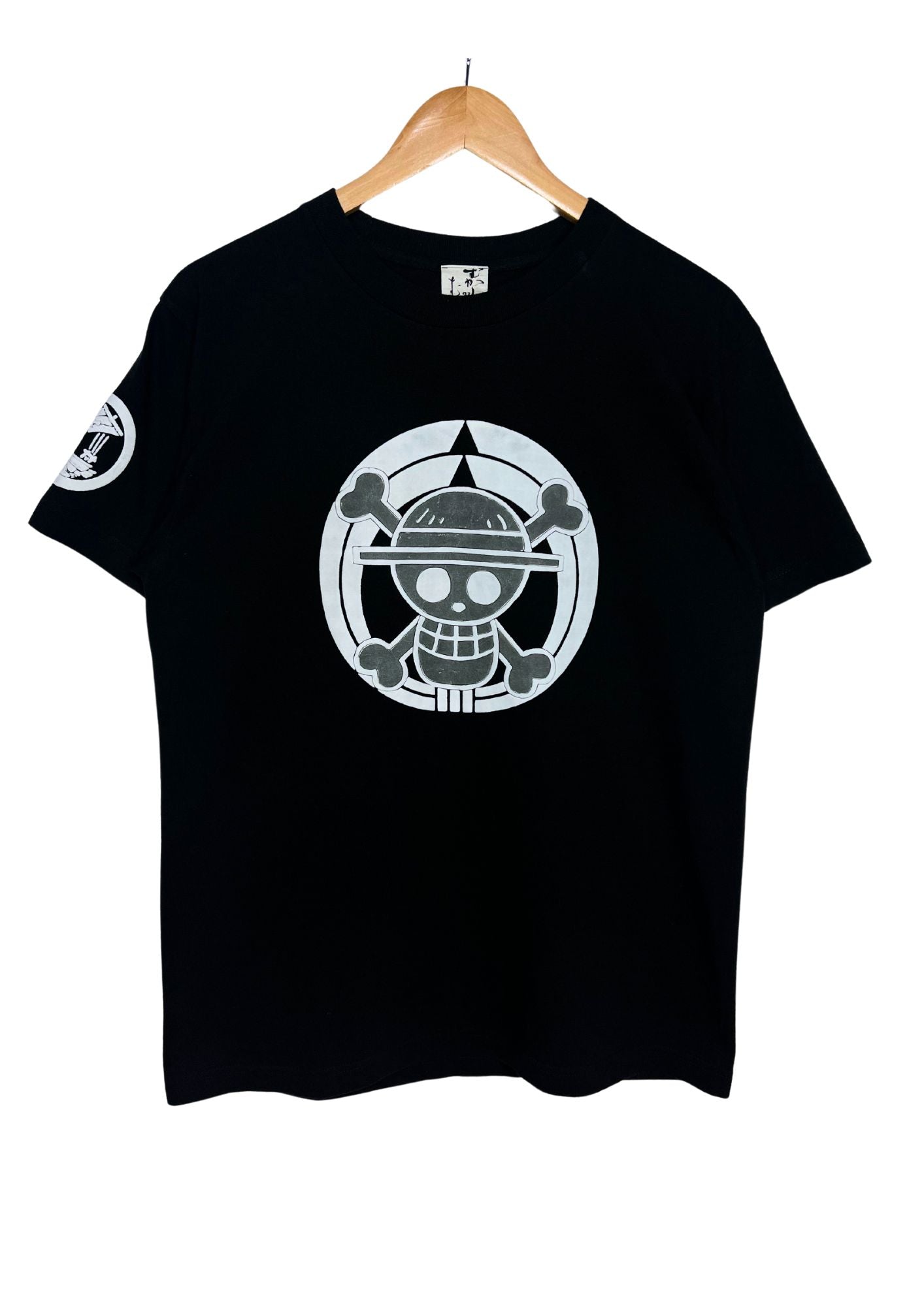 2010 One Piece x Mukashi Mukashi Pirates Symbol Puff Ink T-shirt