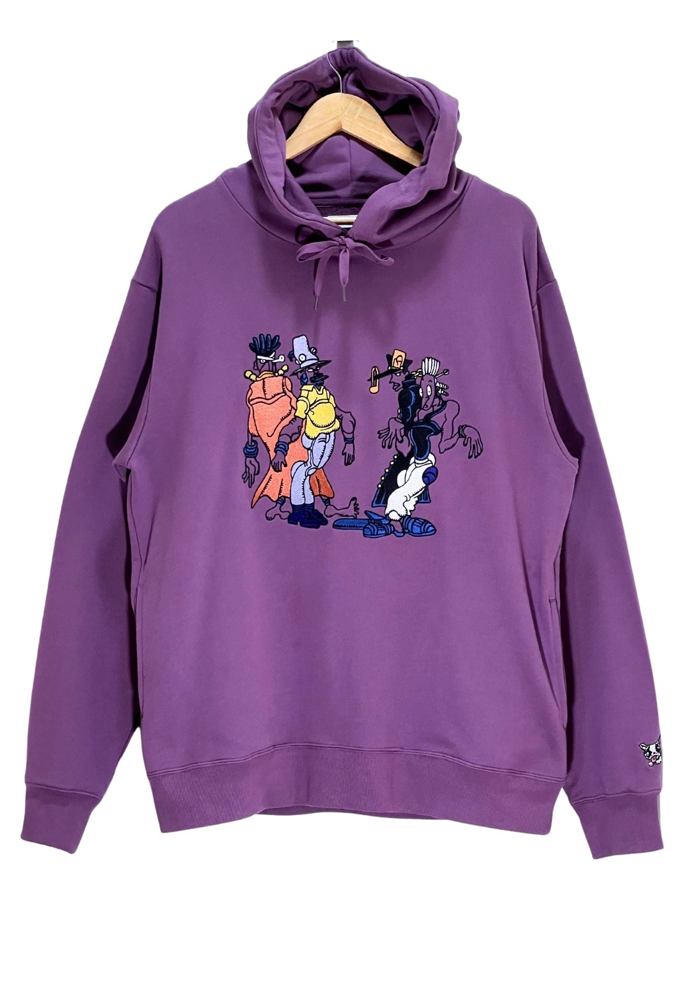 2023 Jojo's Bizarre Adventure Stardust Crusaders x graniph 'Oingo Boingo' Embroidered Hoodie (L Oversize)
