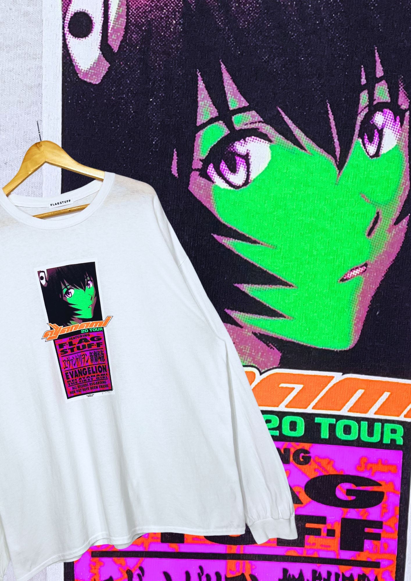 2020 Neon Genesis Evangelion x Flagstuff Rei Ayanami L/S Shirts