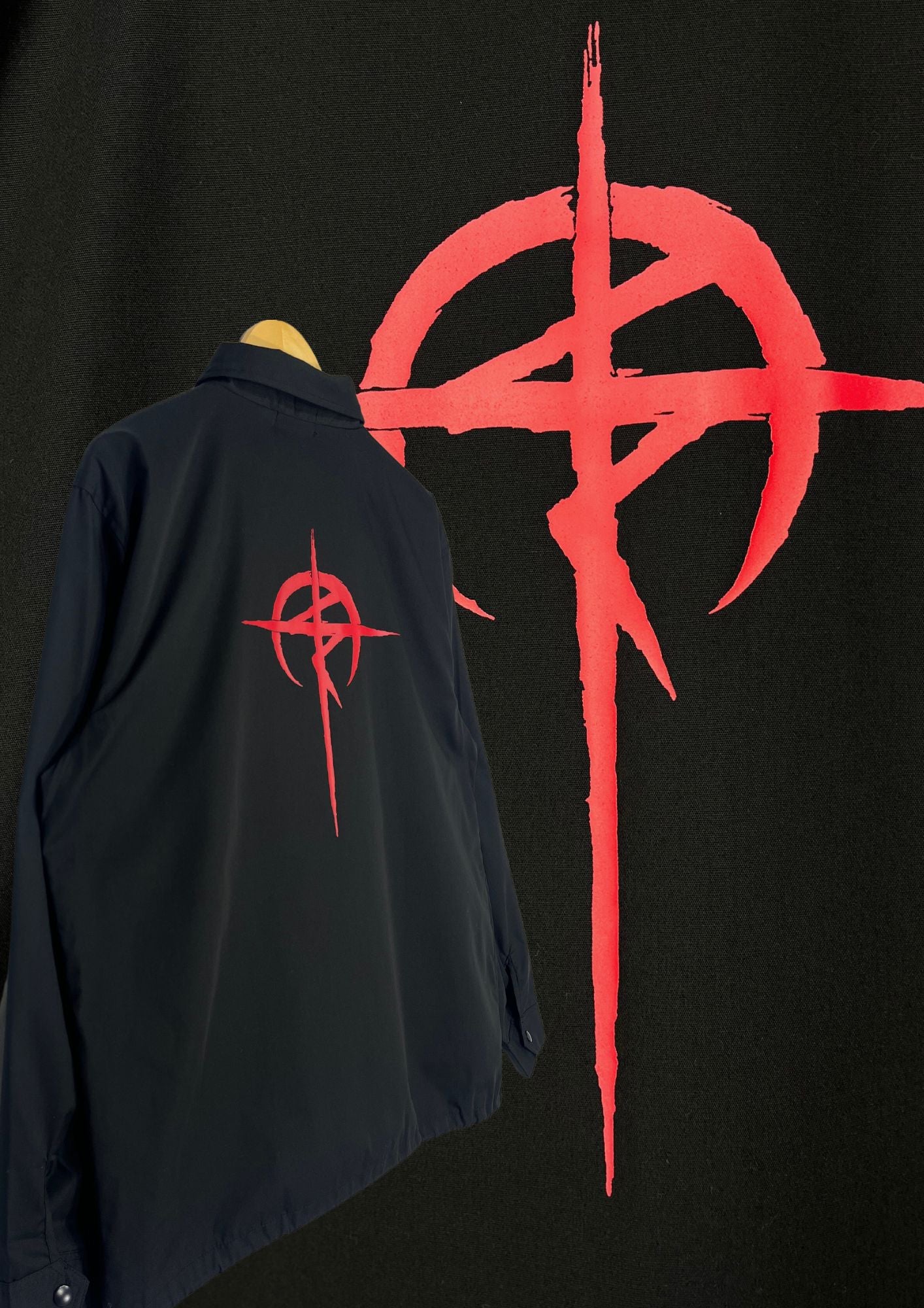 Mobile Suit Gundam Flash of Hathaway x BANDAI Mafty Coach Jacket