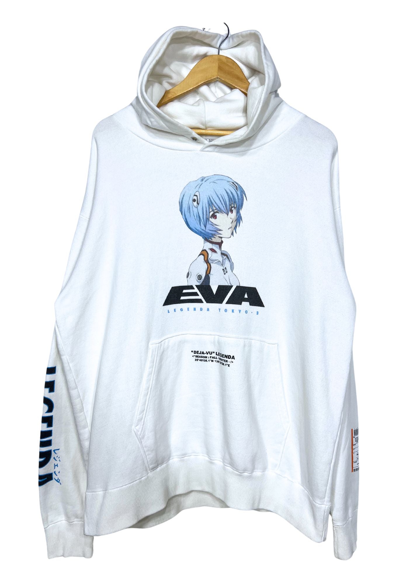 2019 Neon Genesis Evangelion x LEGENDA Rei Ayanami Hoodie
