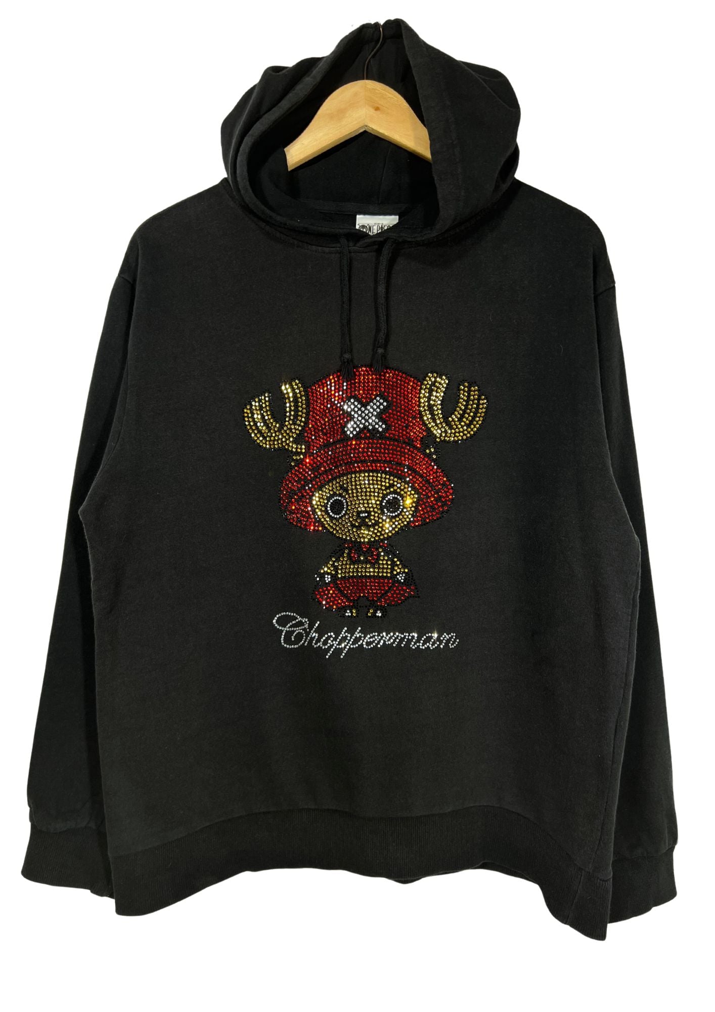 2010 One Piece Rhinestones Chopper Hoodie