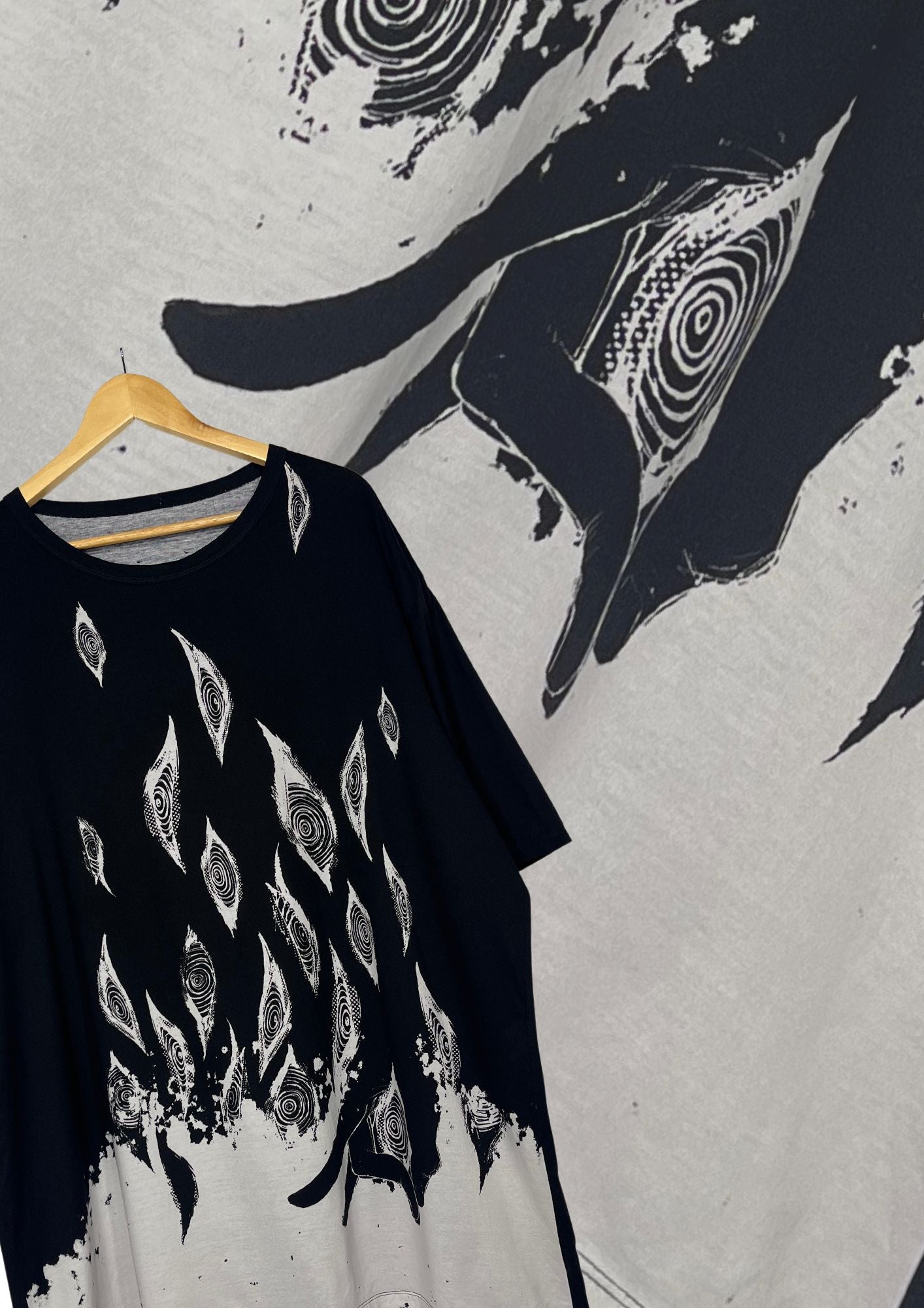 2022 Ground Y Yohji Yamamoto x Chainsaw Man Fox Devil Eyes Big T-shirt