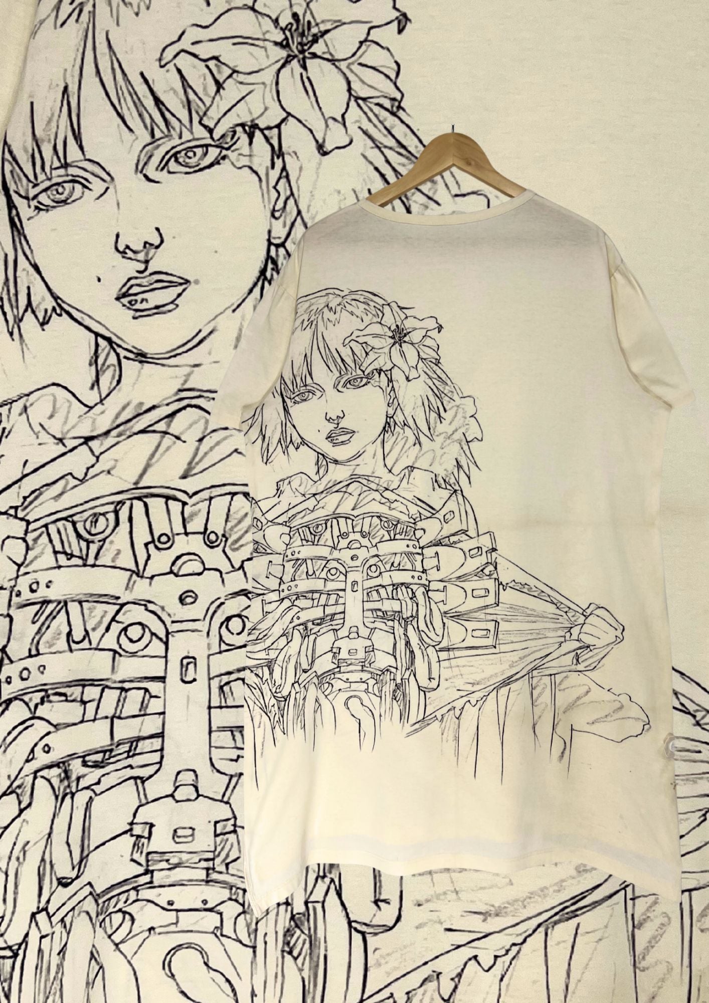 2019 Ground Y Yohji Yamamoto x Ghost in the Shell Innocence Cut Sew
