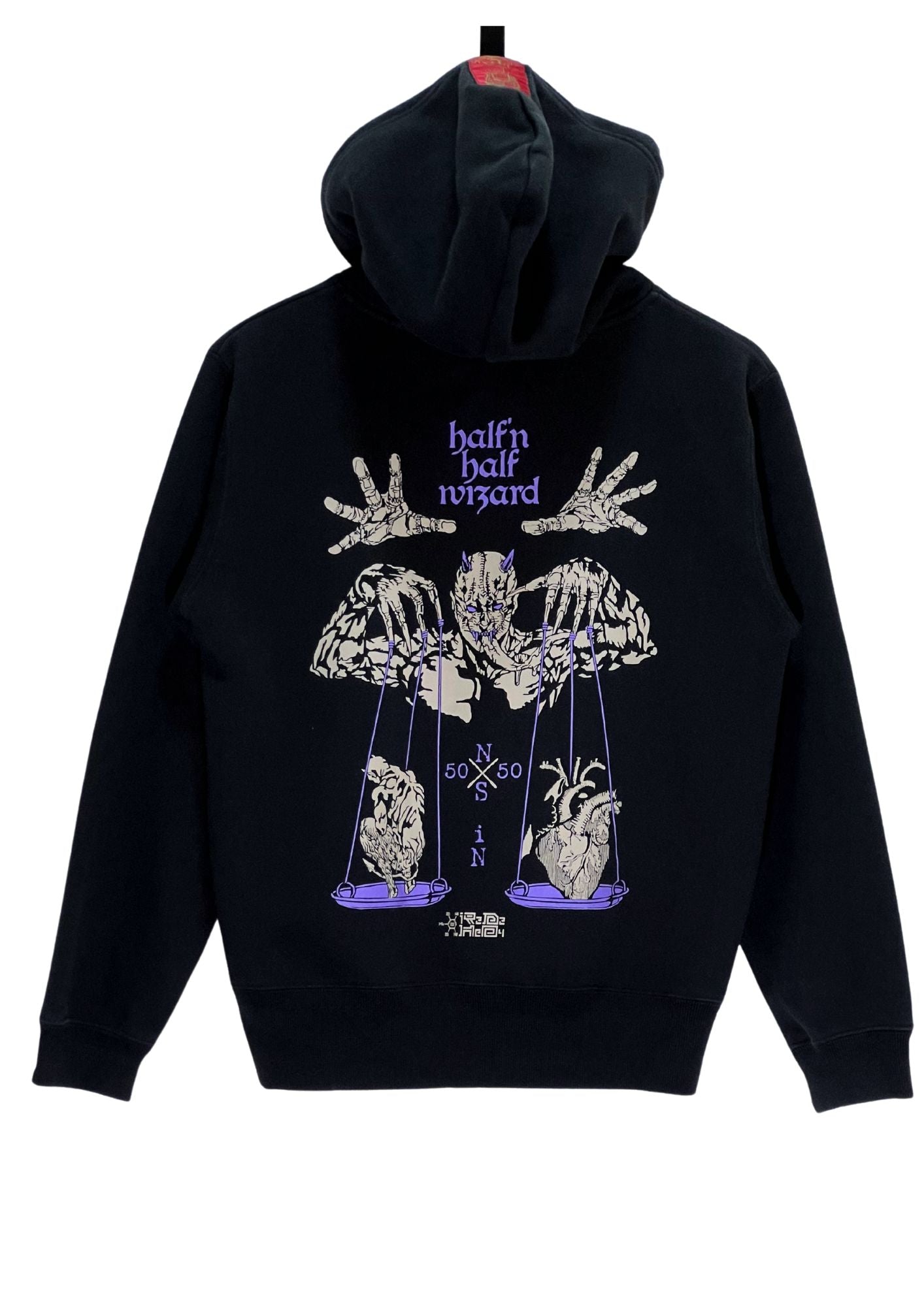 2010s Dorohedoro x MHz 'Half n Half Wizard' Zip-Up Hoodie (S)