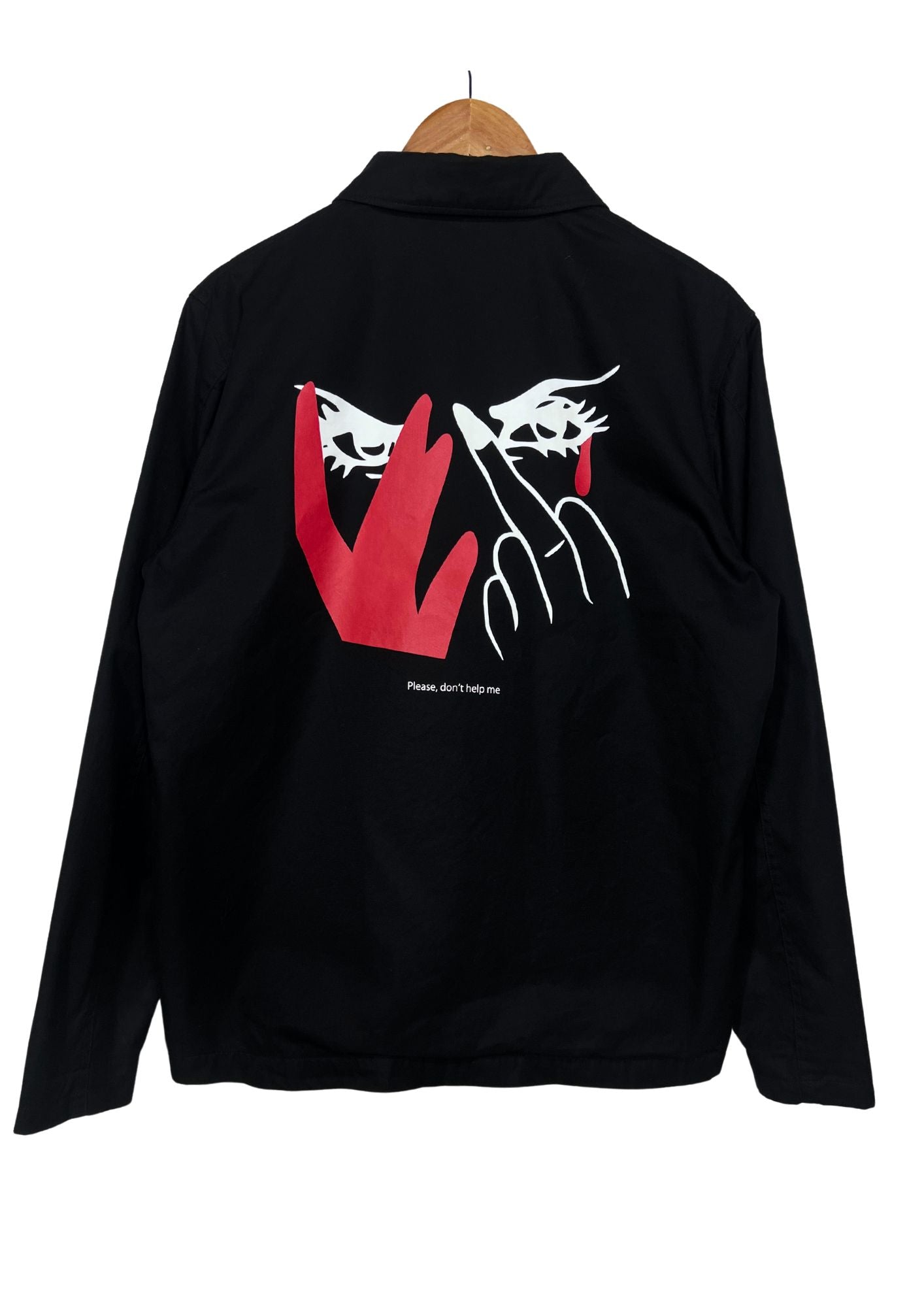 2018SS JOHN UNDERCOVER Please Don't Help Me Cotton Coach Jacket