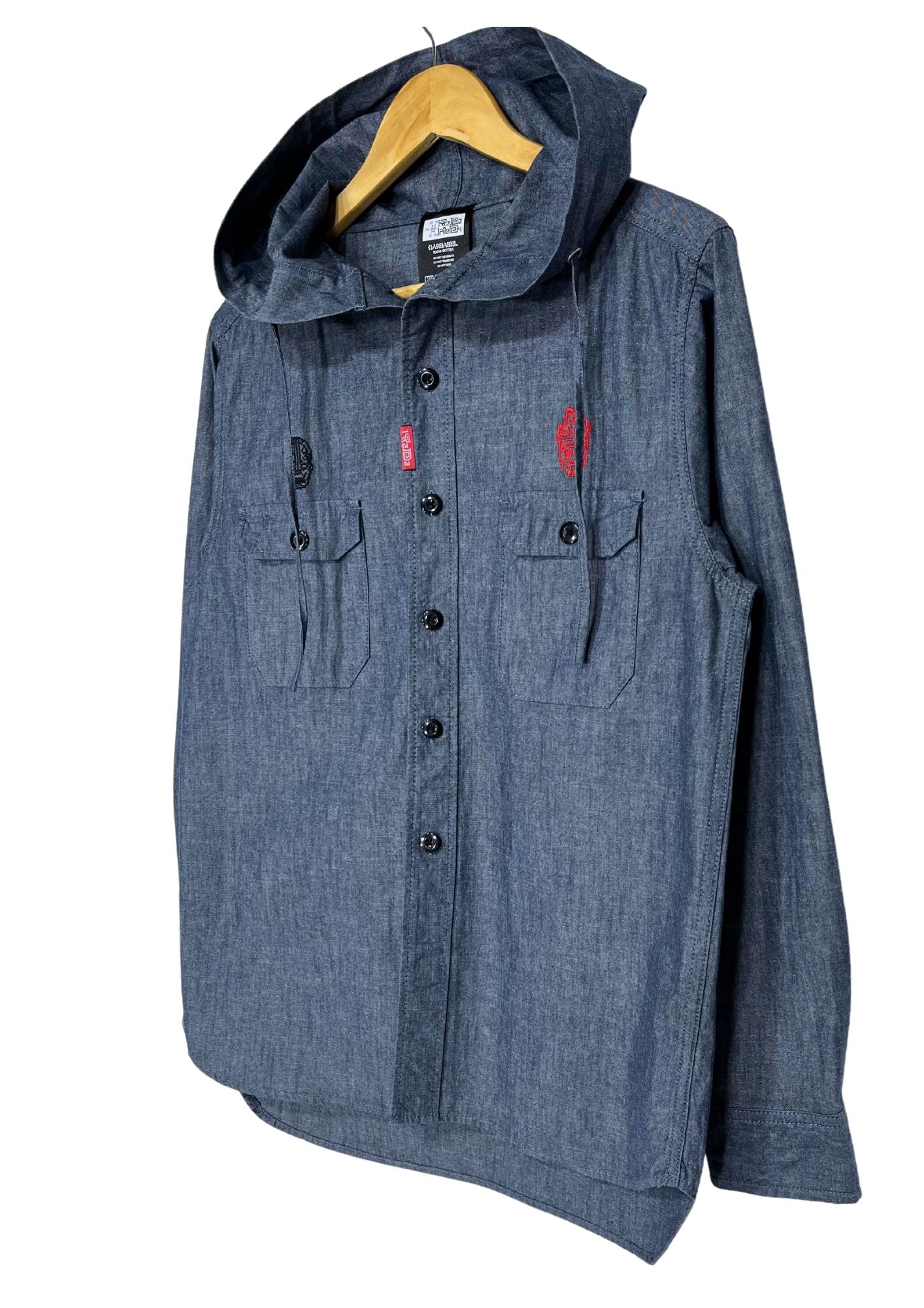 Dorohedoro x MHz Shin and Noi L / S Button Up Hoodie Shirts