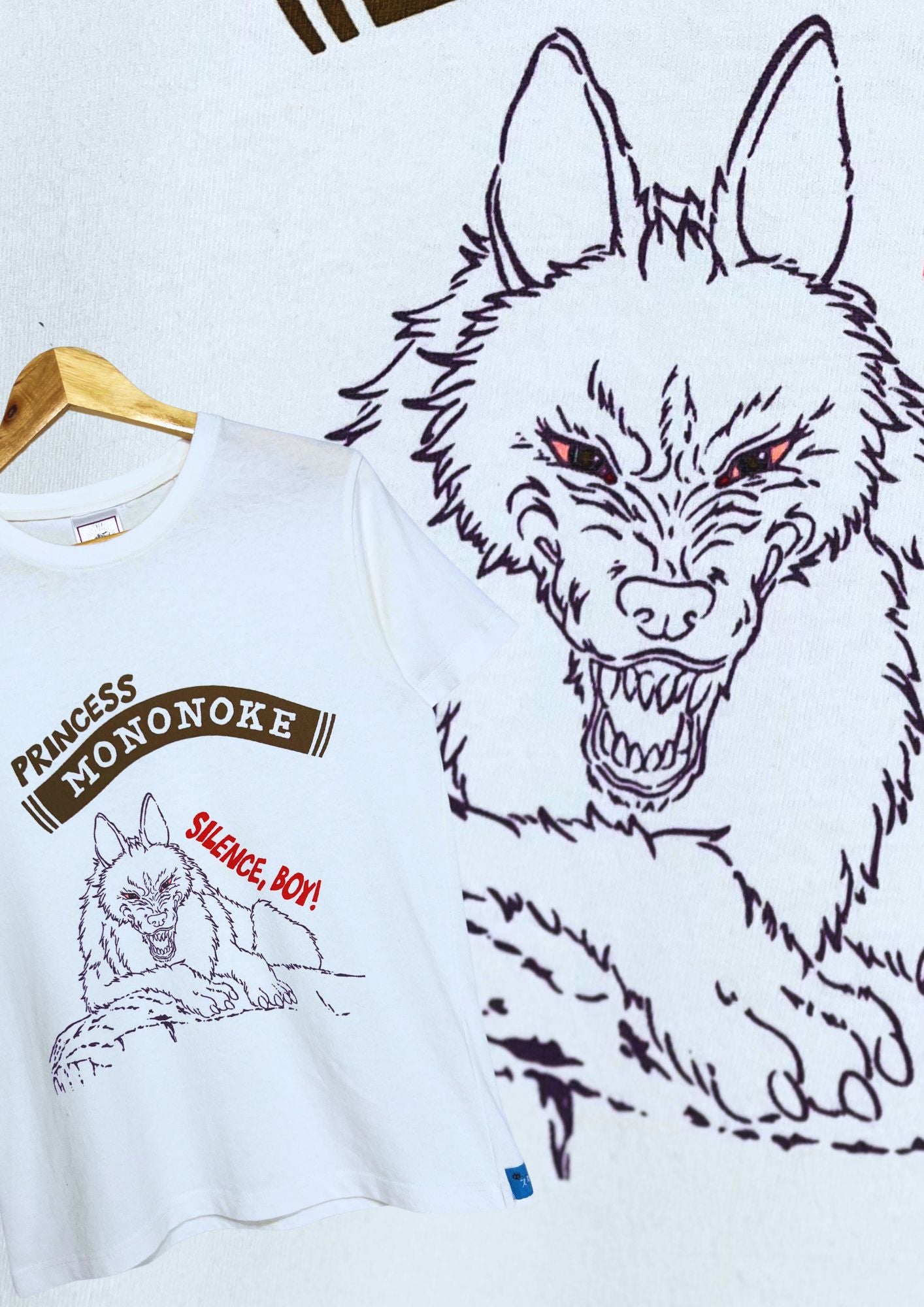Princess Mononoke x GBL Silence, Boy! T-shirt