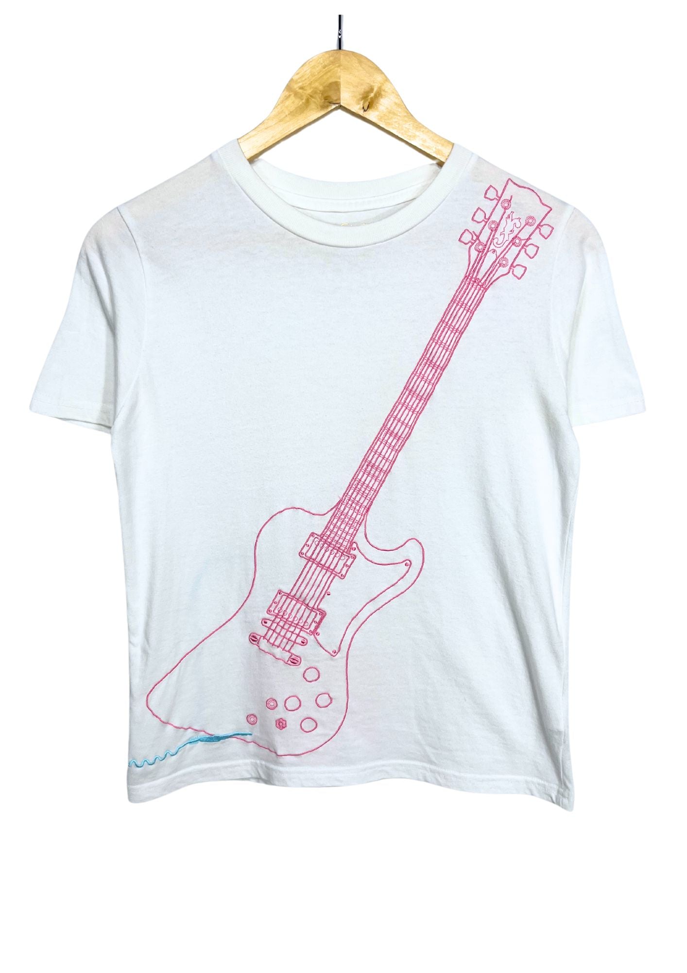 2014 SHEENA RINGO Ringo Expo 'Electric Guitar Counterattack' Japanese Band Embroidered T-shirt