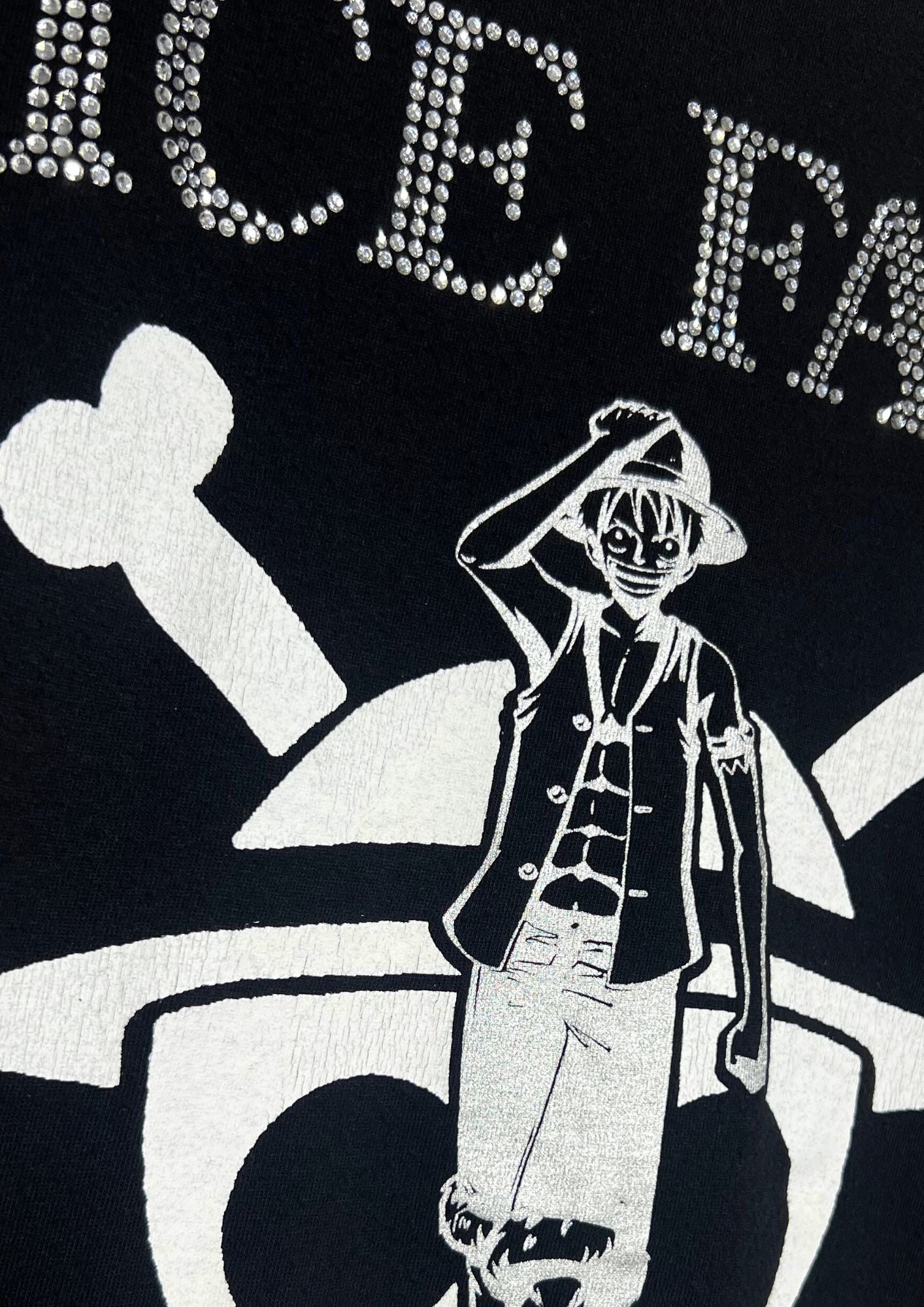 2010 One Piece x VICE FAIRY Rhinestones Monkey D. Luffy T-shirt