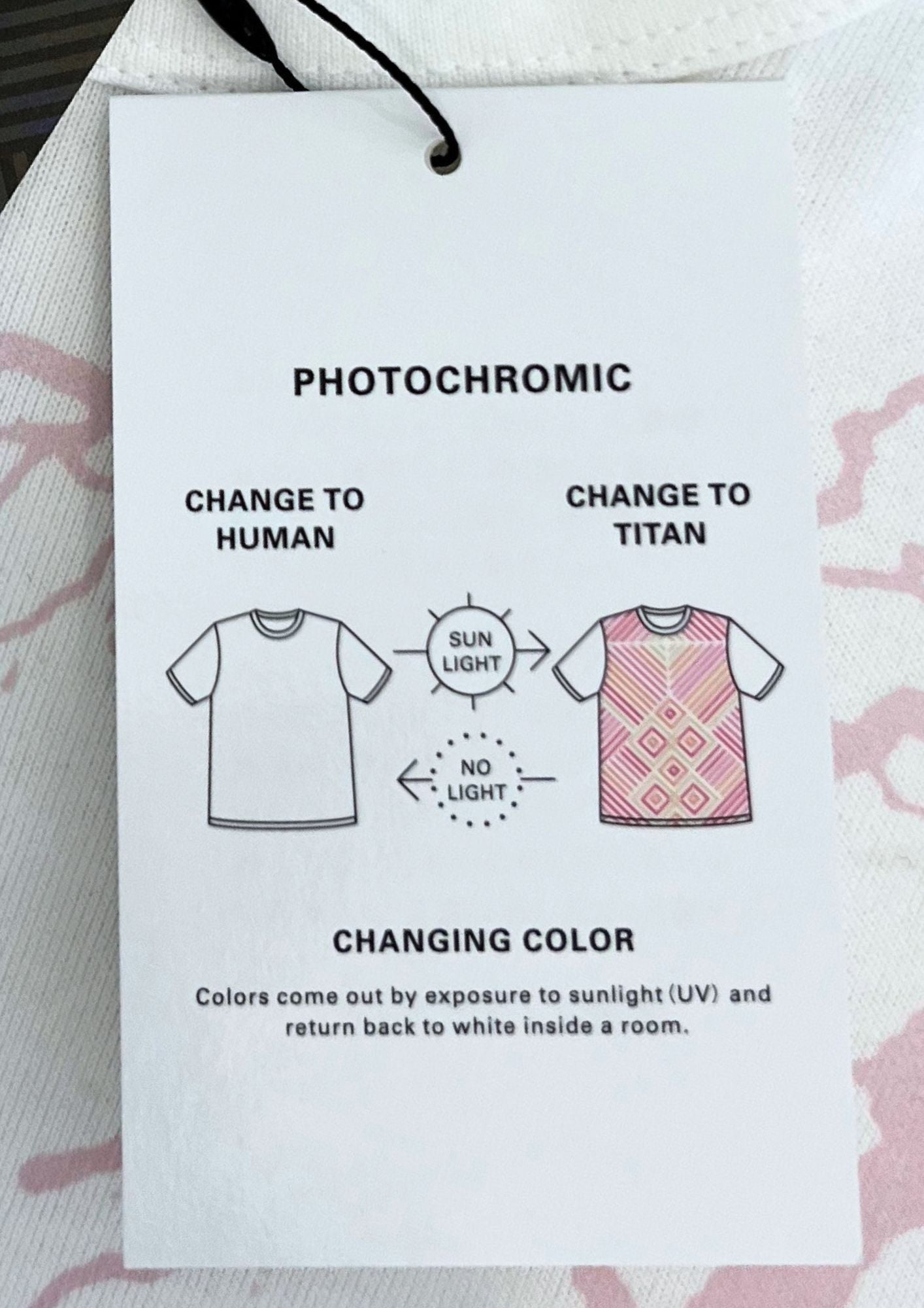 2015 Attack on Titan x ANREALGE Erin Yeager 00 UV Print Changing Colour T-shirt