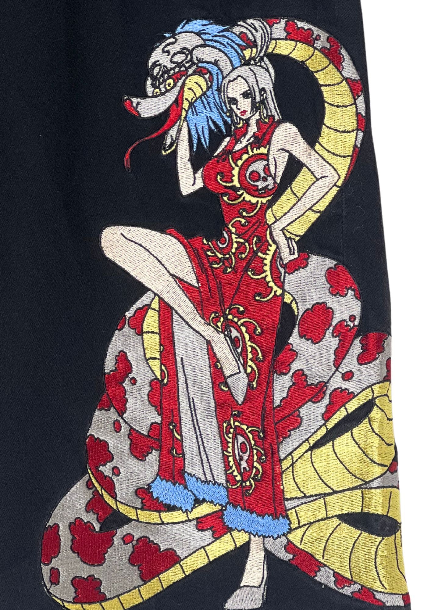 One Piece x Boa Hancock Embroidered Half Jeans