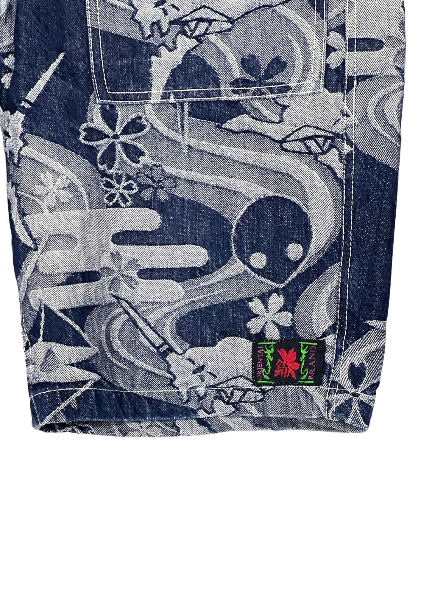 2010s Neon Genesis Evangelion x Nishiki Unit-01 Denim Half Pants