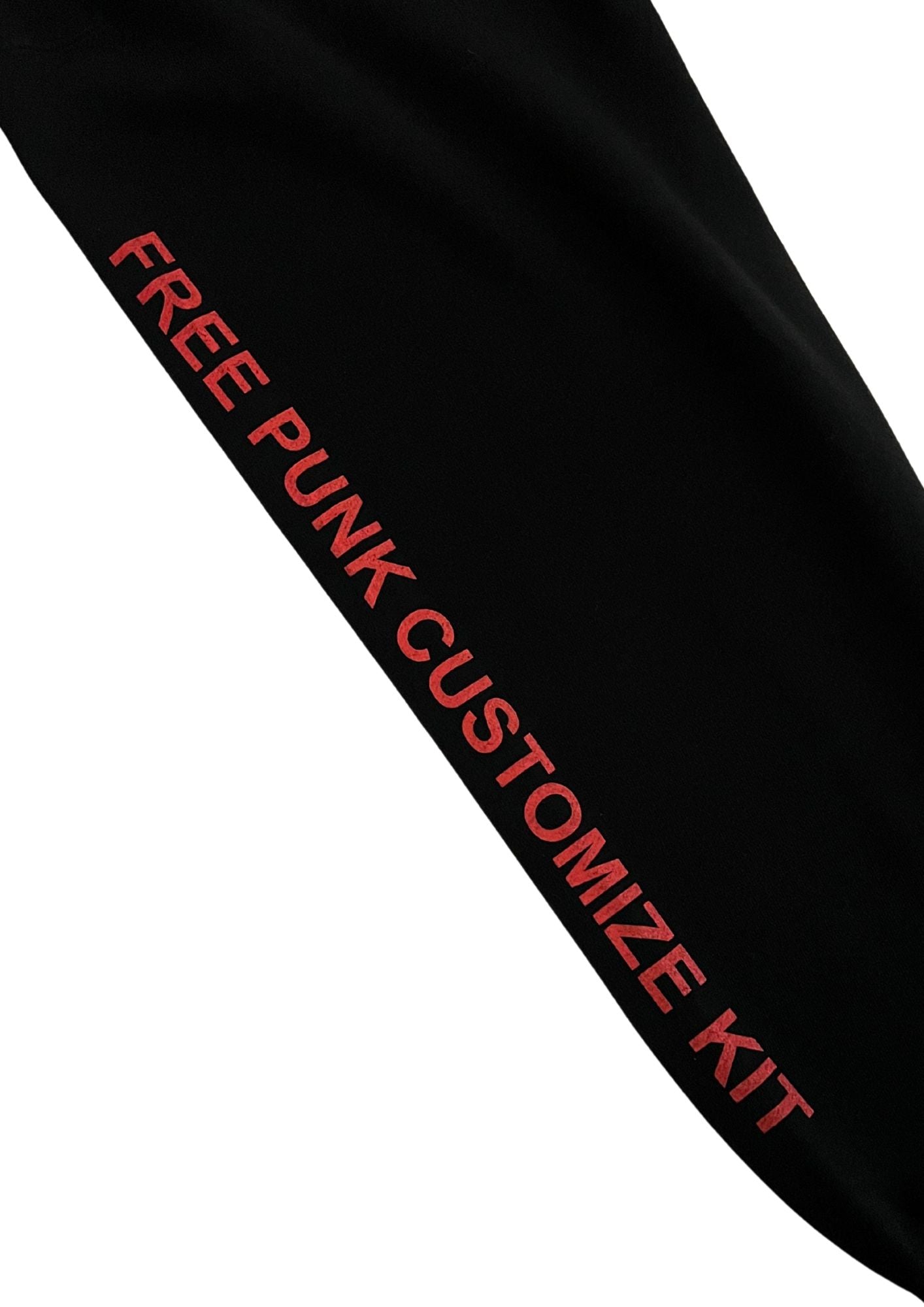 ASSFORT x Suehiro Maruo x CROSS STITCH 'Free Punk Customize Kit' Japanese Band Zip Hoodie (2XL)