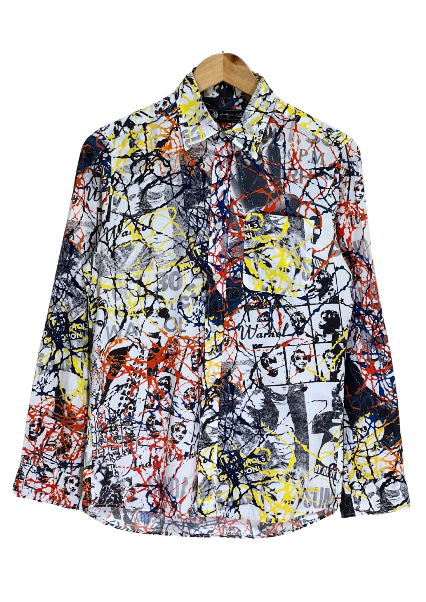 2014 HYSTERIC GLAMOUR Andy Warhol 'Painting Art' L/S Button-Up Shirts (S)