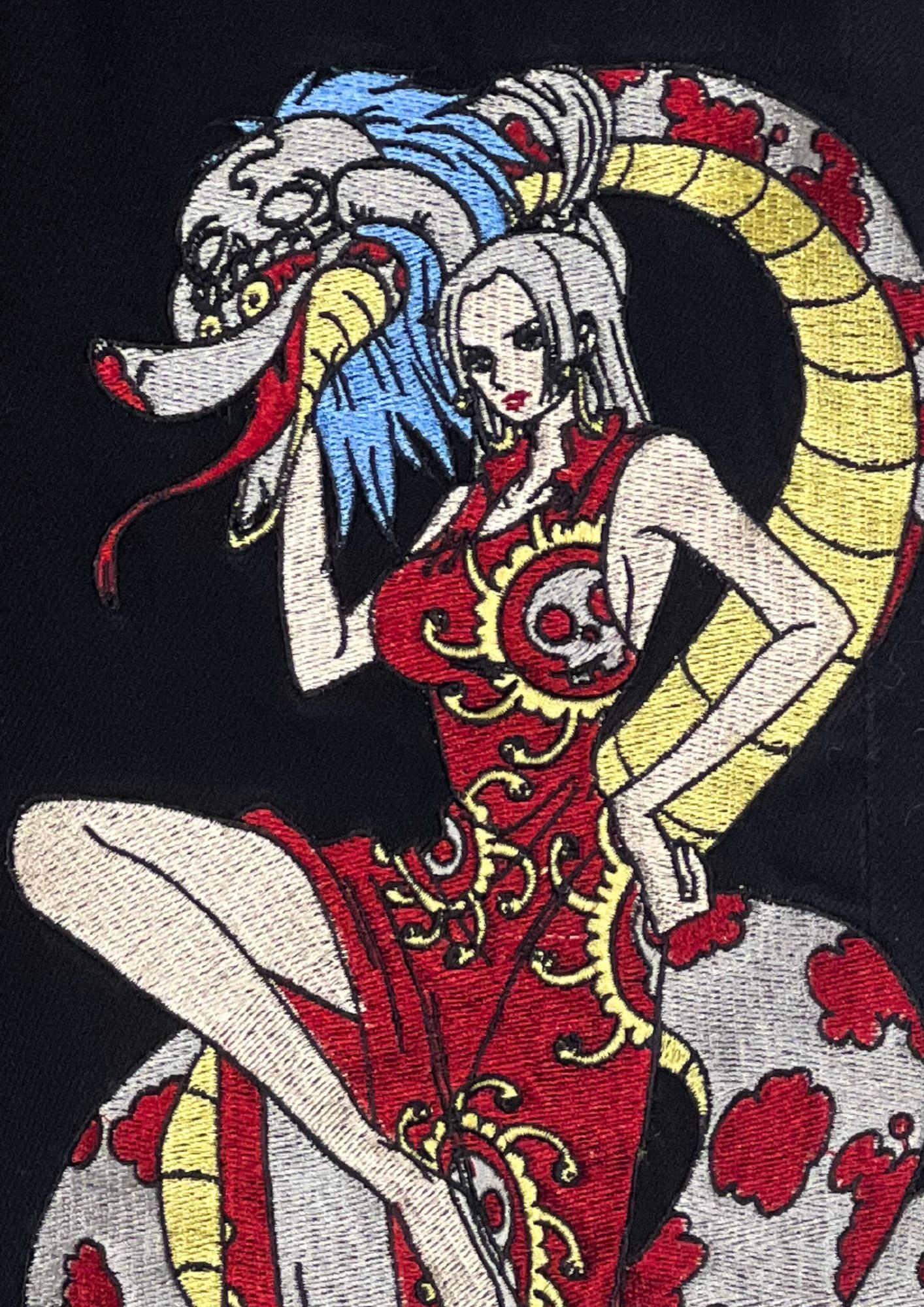 One Piece x Boa Hancock Embroidered Half Jeans