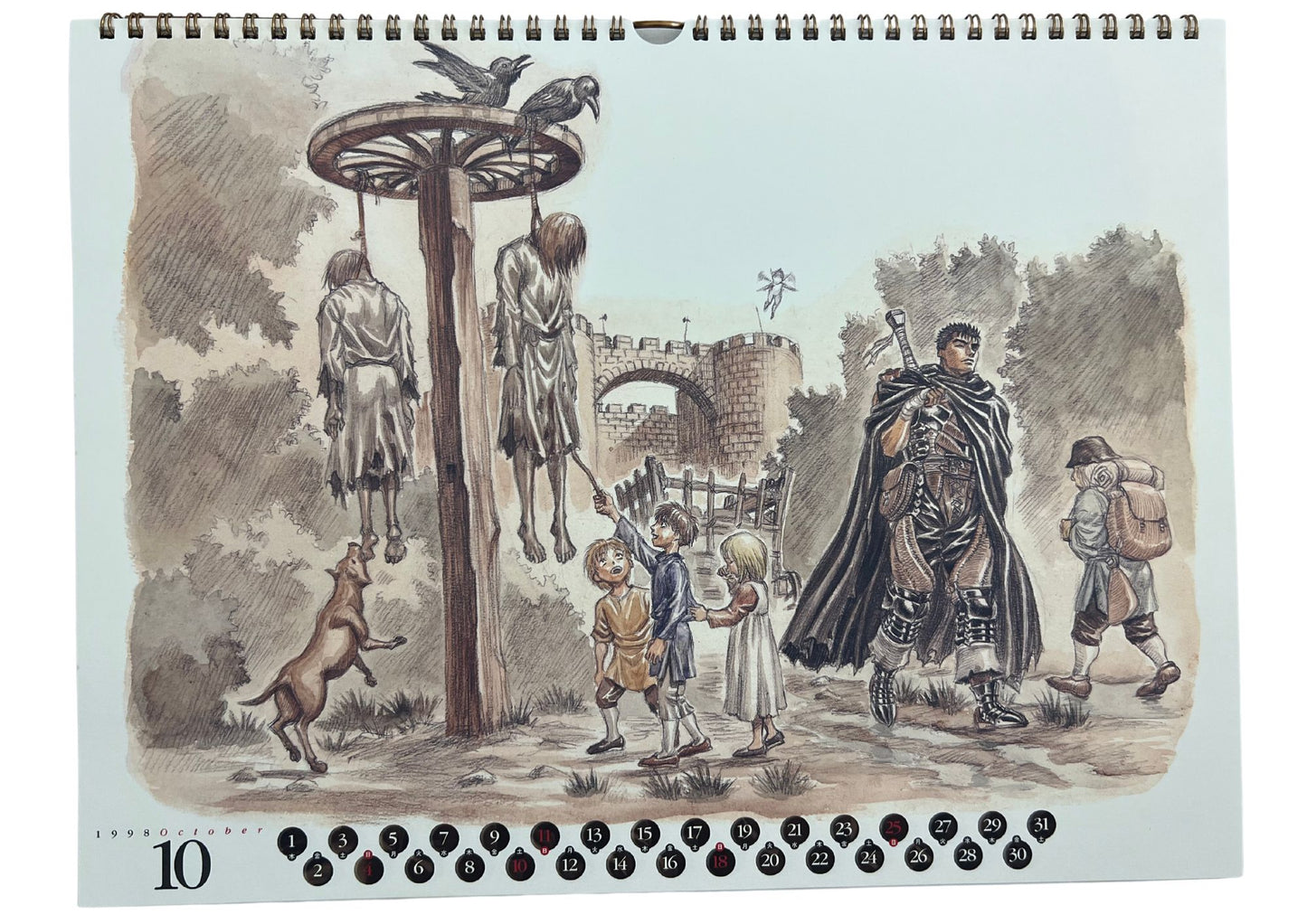 Berserk 1998 Calendar Kentaro Miura