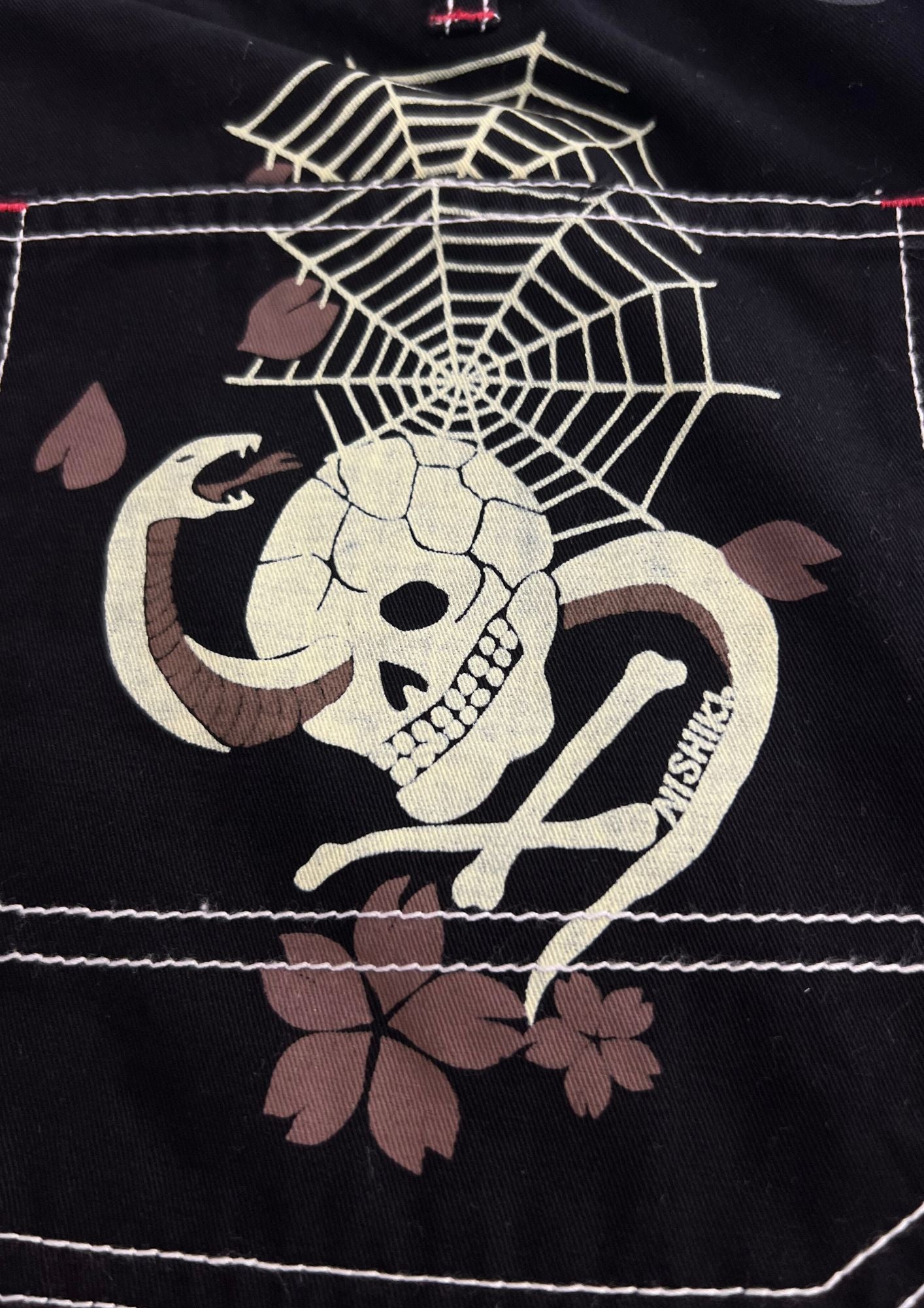 2010s Nishiki Japanese Skull Snake Short Pants