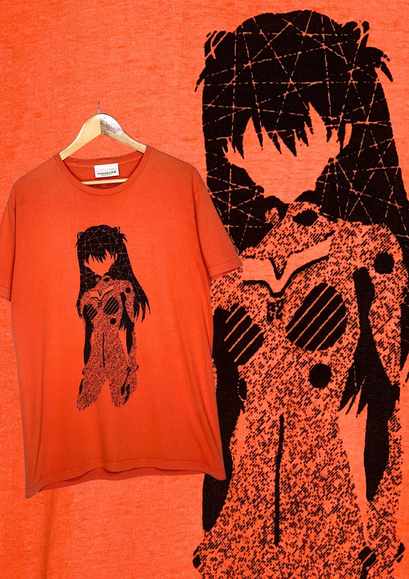 2010s Neon Genesis Evangelion x BEAMS MANGART Asuka T-shirt