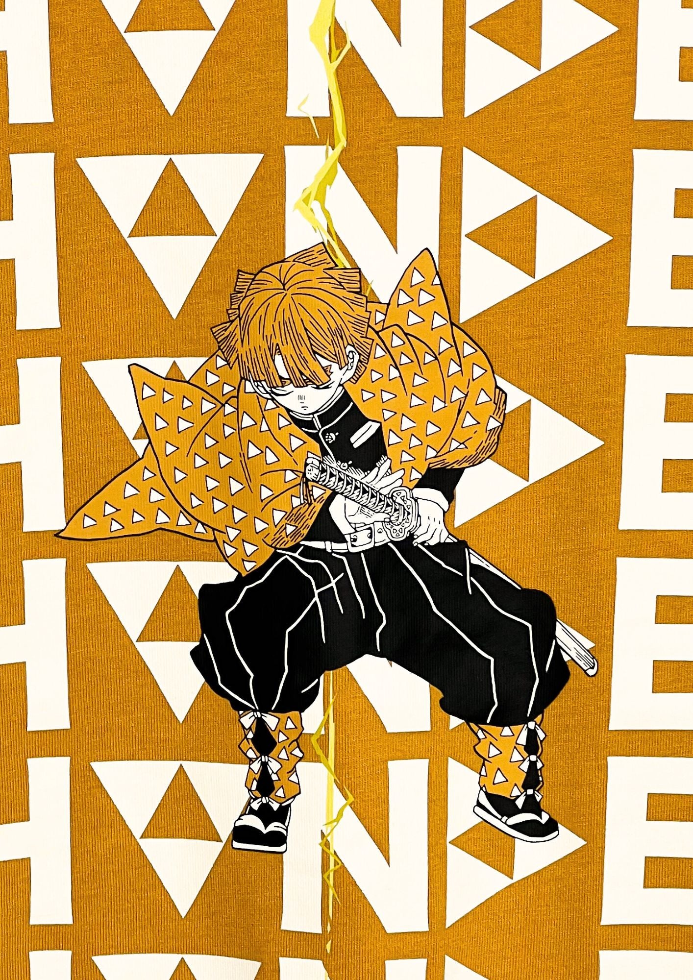 Deadstock 2020 Demon Slayer x UT Zenitsu Thunder T-shirt