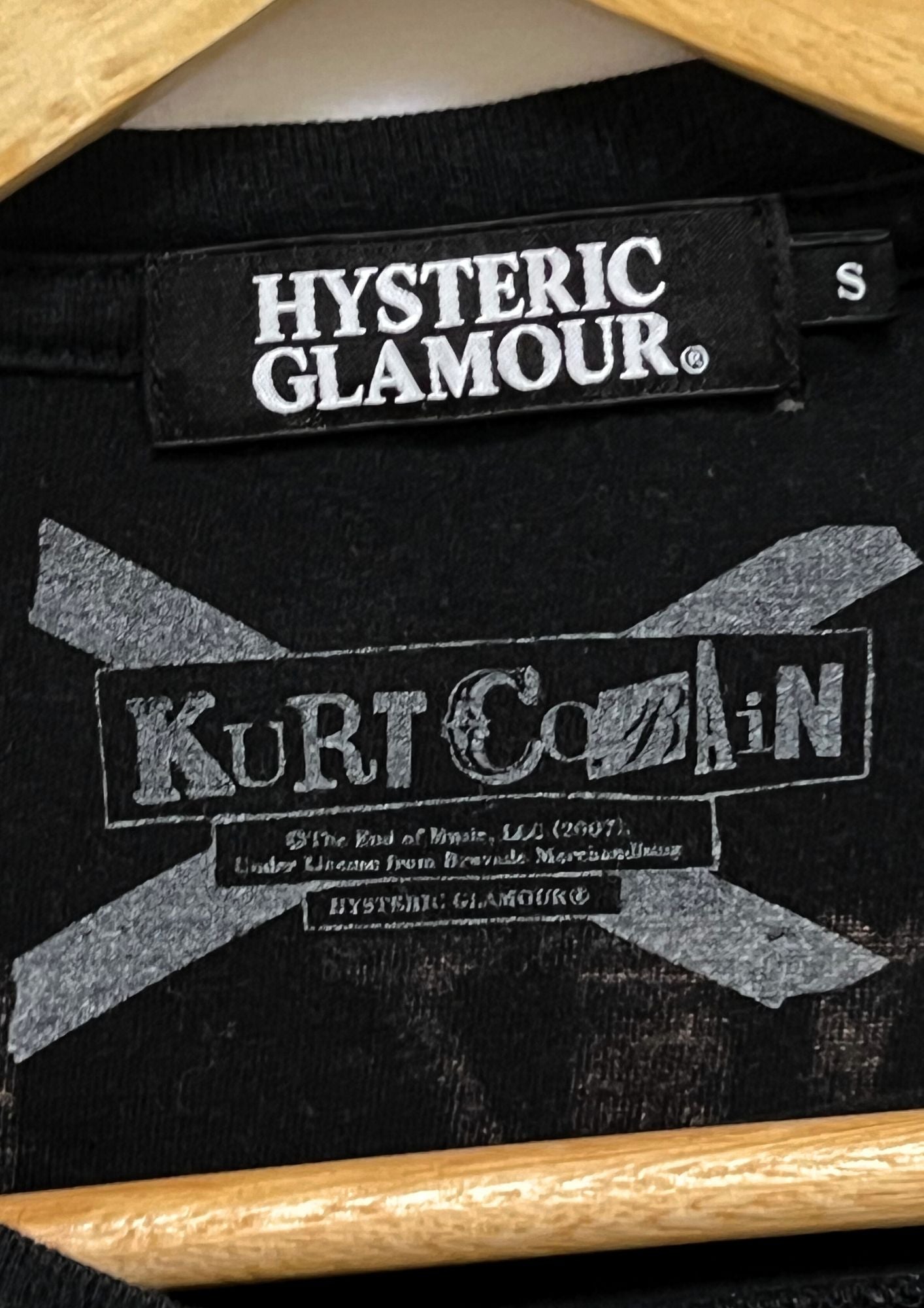 2007 HYSTERIC GLAMOUR x Kurt Cobain 'Pick Me, Yeah!' Baby Photo L/S Shirts (S)