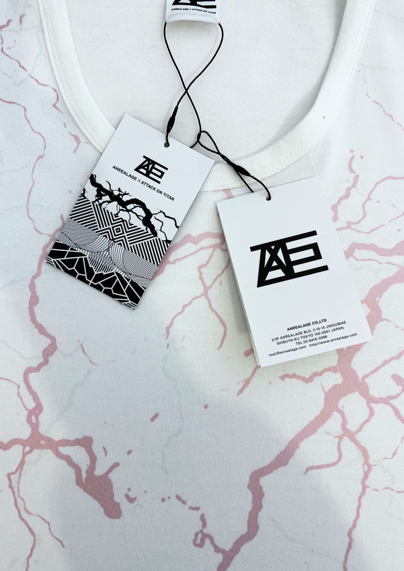 2015 Attack on Titan x ANREALGE Erin Yeager 00 UV Print Changing Colour T-shirt
