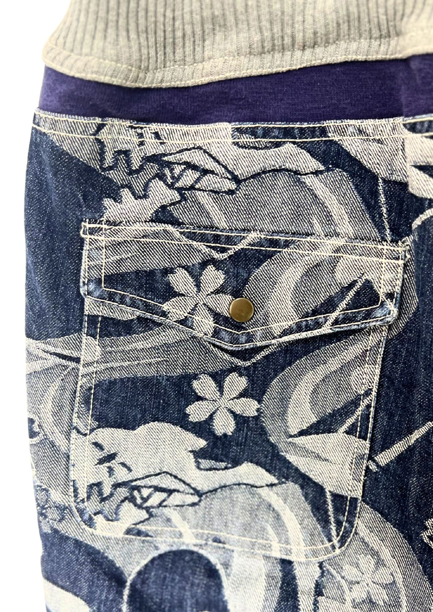 2010s Neon Genesis Evangelion x Nishiki Unit-01 Denim Half Pants