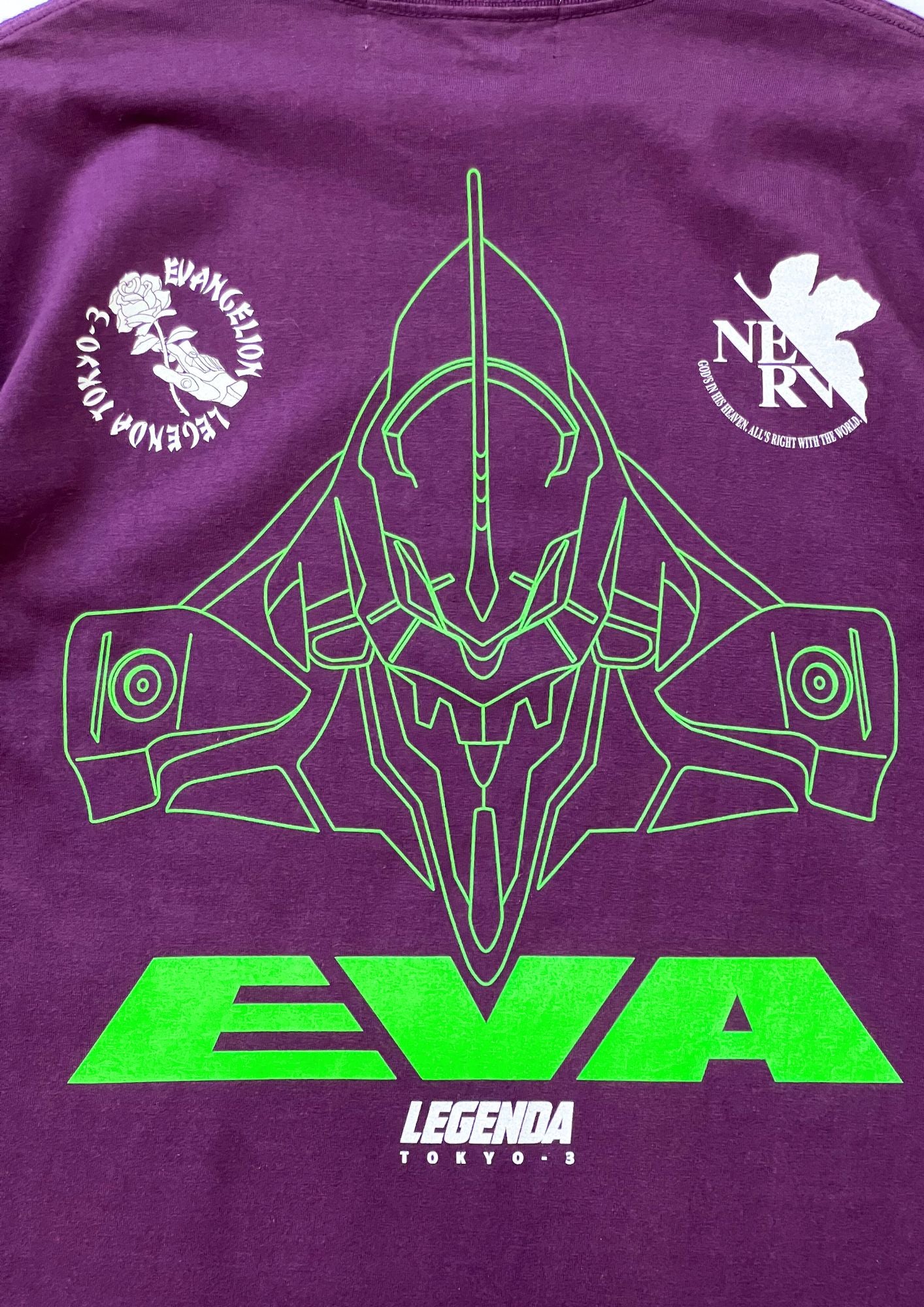 2019 Neon Genesis Evangelion x LEGENDA 'Tokyo-3' T-shirt (L)