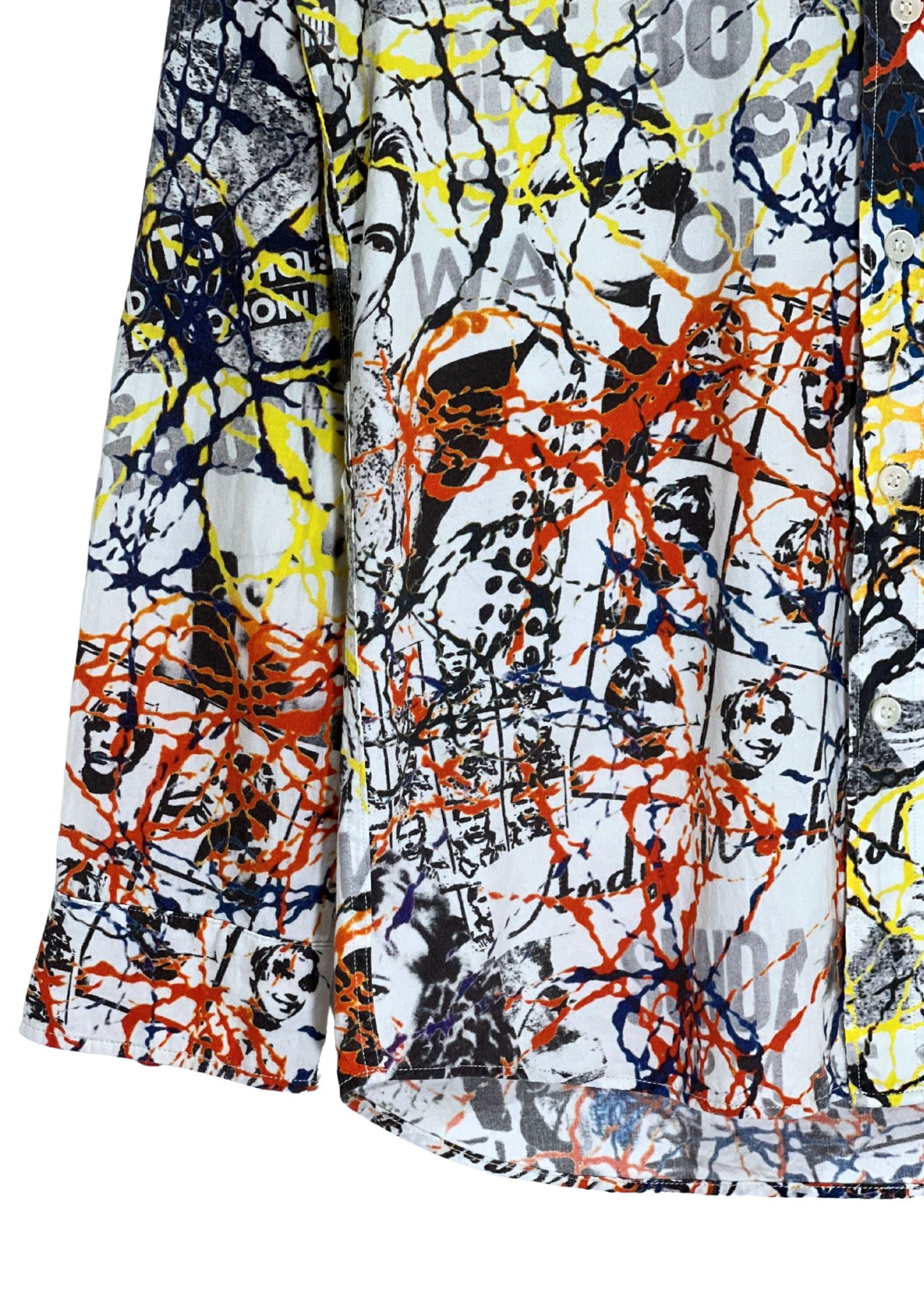 2014 HYSTERIC GLAMOUR Andy Warhol 'Painting Art' L/S Button-Up Shirts (S)