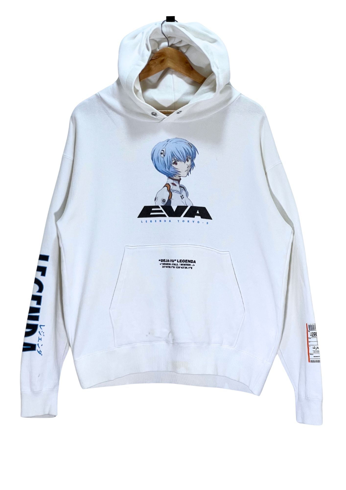 2019 Neon Genesis Evangelion x LEGENDA TOKYO 'Rei' Hoodie (S Oversize)