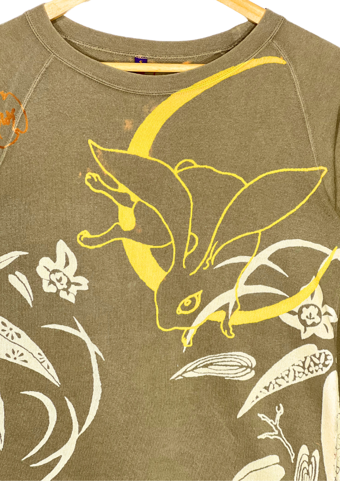 CHIKIRIYA 'Crescent Moon and Rabbit' L/S Raglan Shirts
