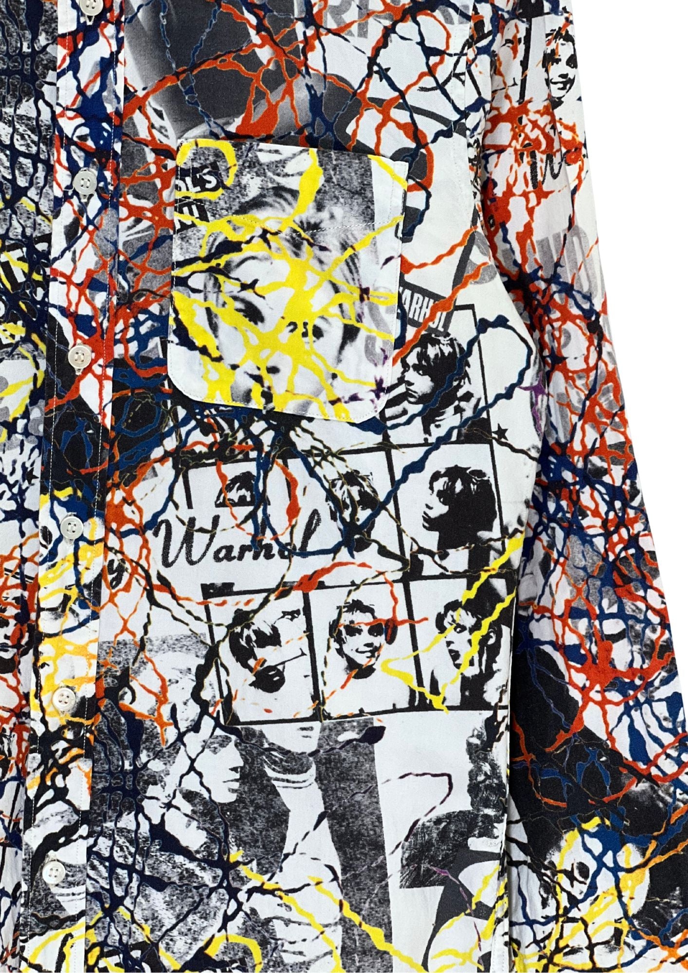 2014 HYSTERIC GLAMOUR Andy Warhol 'Painting Art' L/S Button-Up Shirts (S)