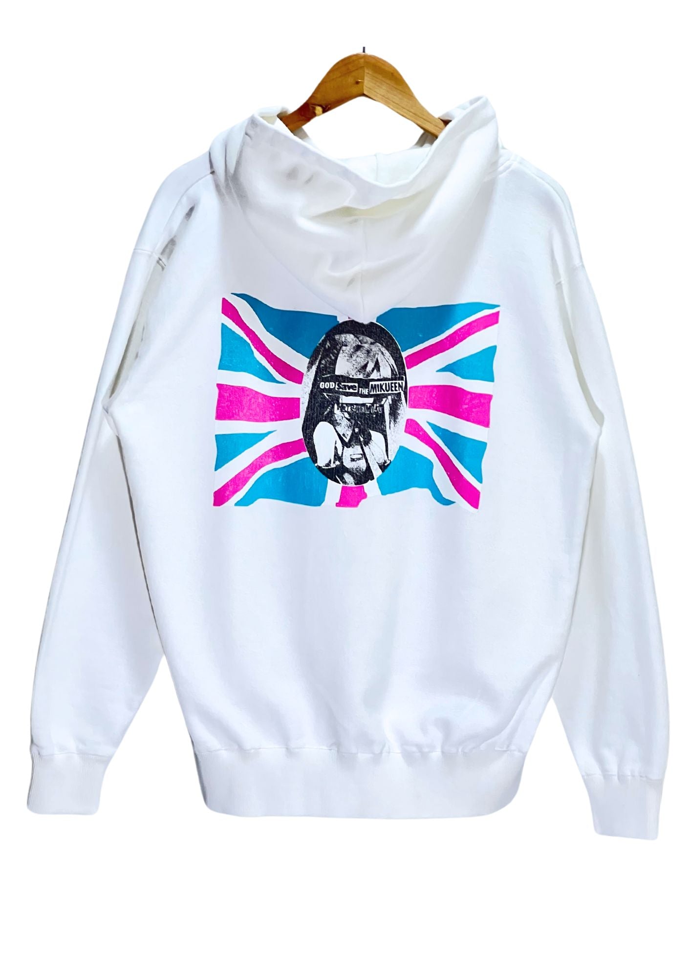 2010s Miku Hatsune x Piit 'God Save the Mikueen' Zip Up Hoodie (M)
