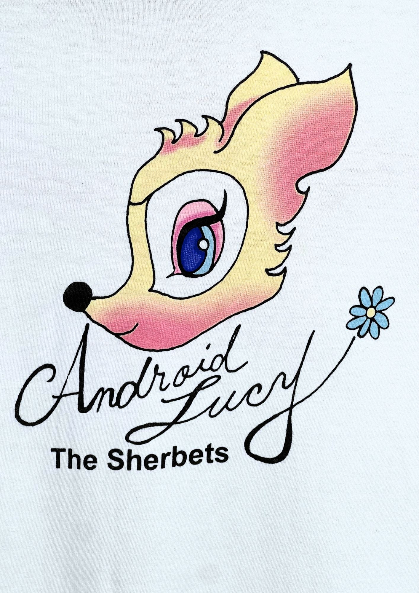 00s SHERBETS 'Android Lucy' Japanese Rock Band Raglan Shirt