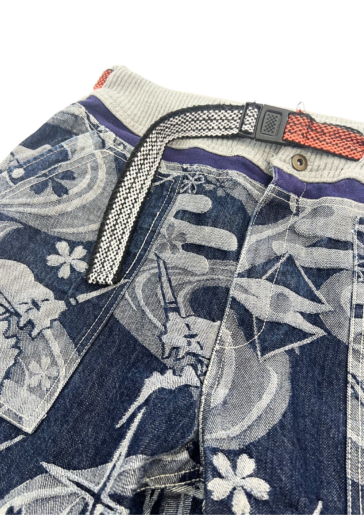 2010s Neon Genesis Evangelion x Nishiki Unit-01 Denim Half Pants