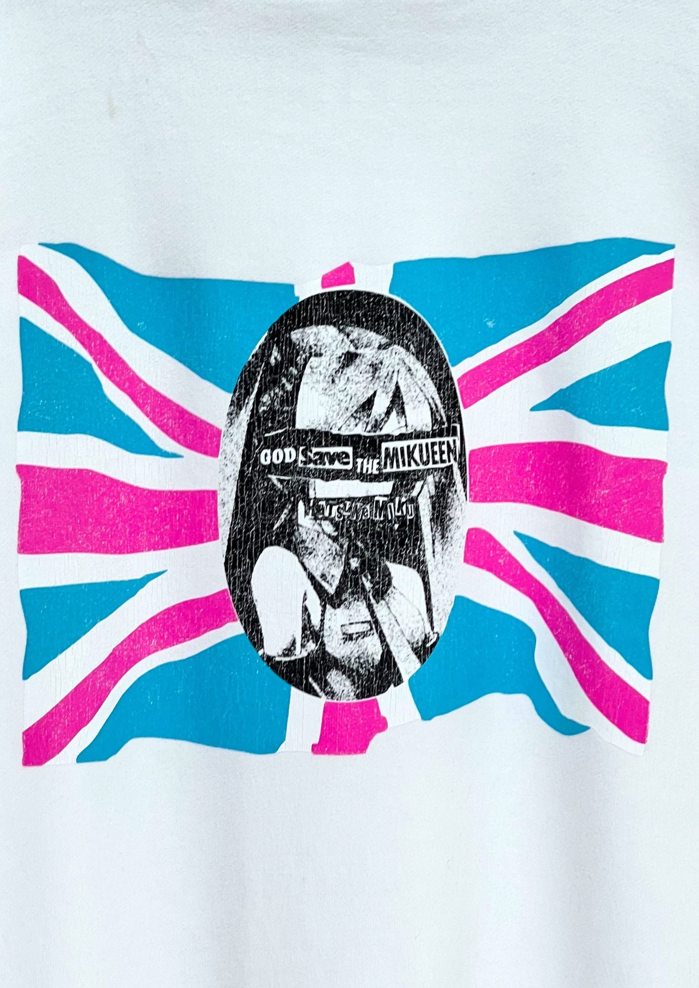2010s Miku Hatsune x Piit 'God Save the Mikueen' Zip Up Hoodie (M)