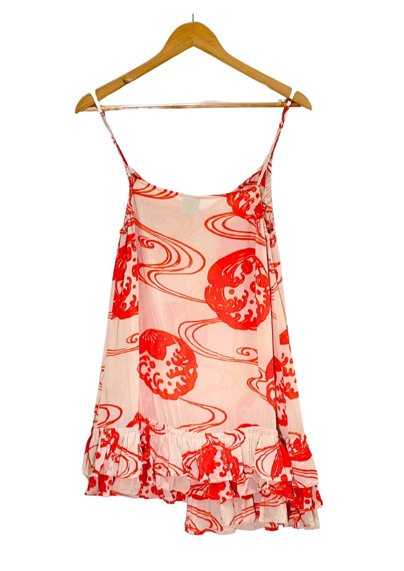 2000s GLAMDY Japanese Pattern Cami Raffle Dress (Ladies M)