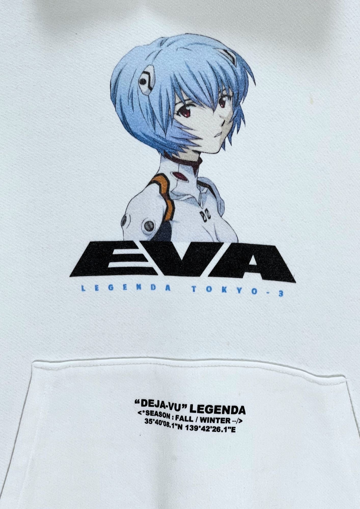 2019 Neon Genesis Evangelion x LEGENDA TOKYO 'Rei' Hoodie (S Oversize)
