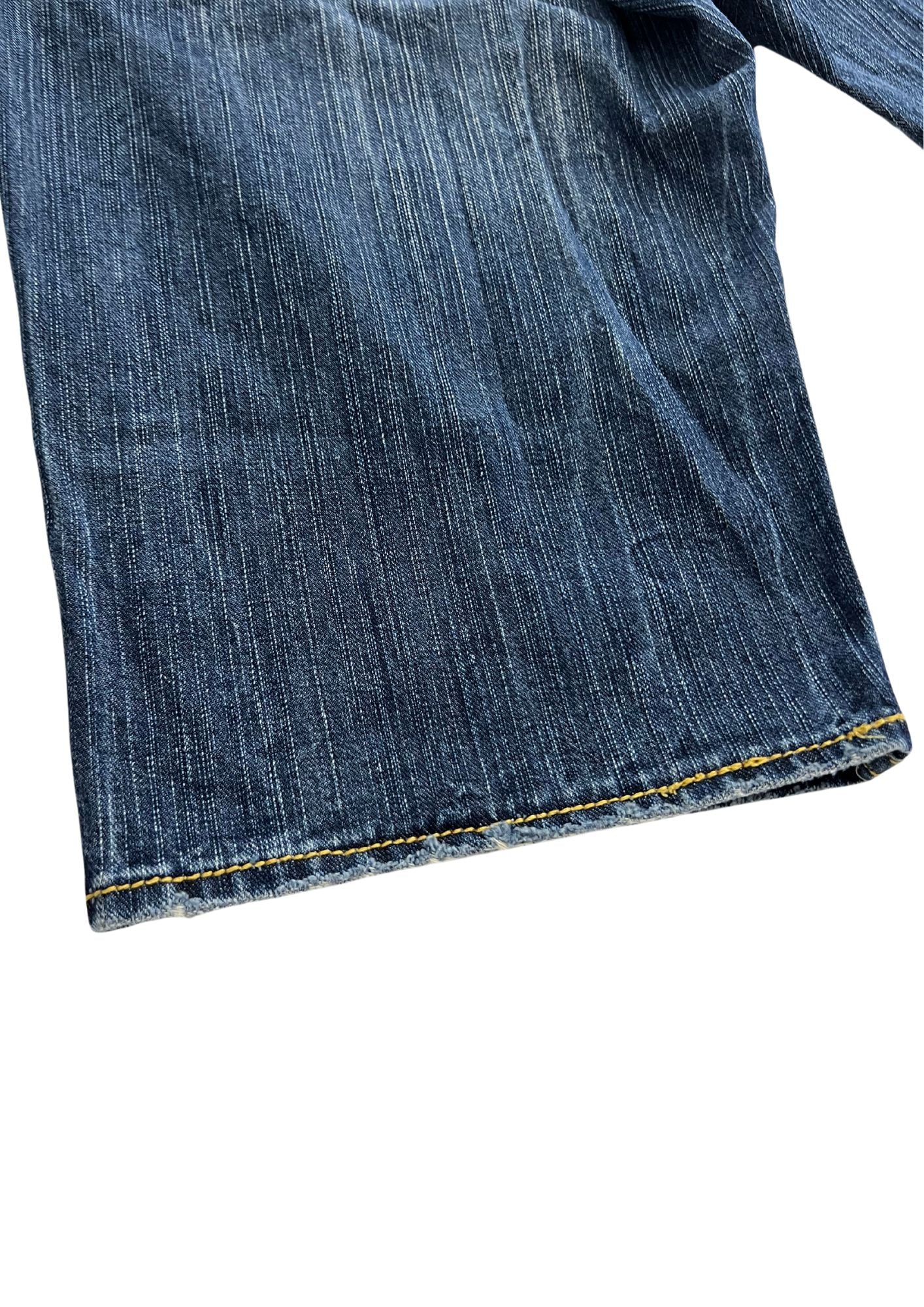 2010s Nishiki Japanese Embroidered Kimono Flower Denim Shorts