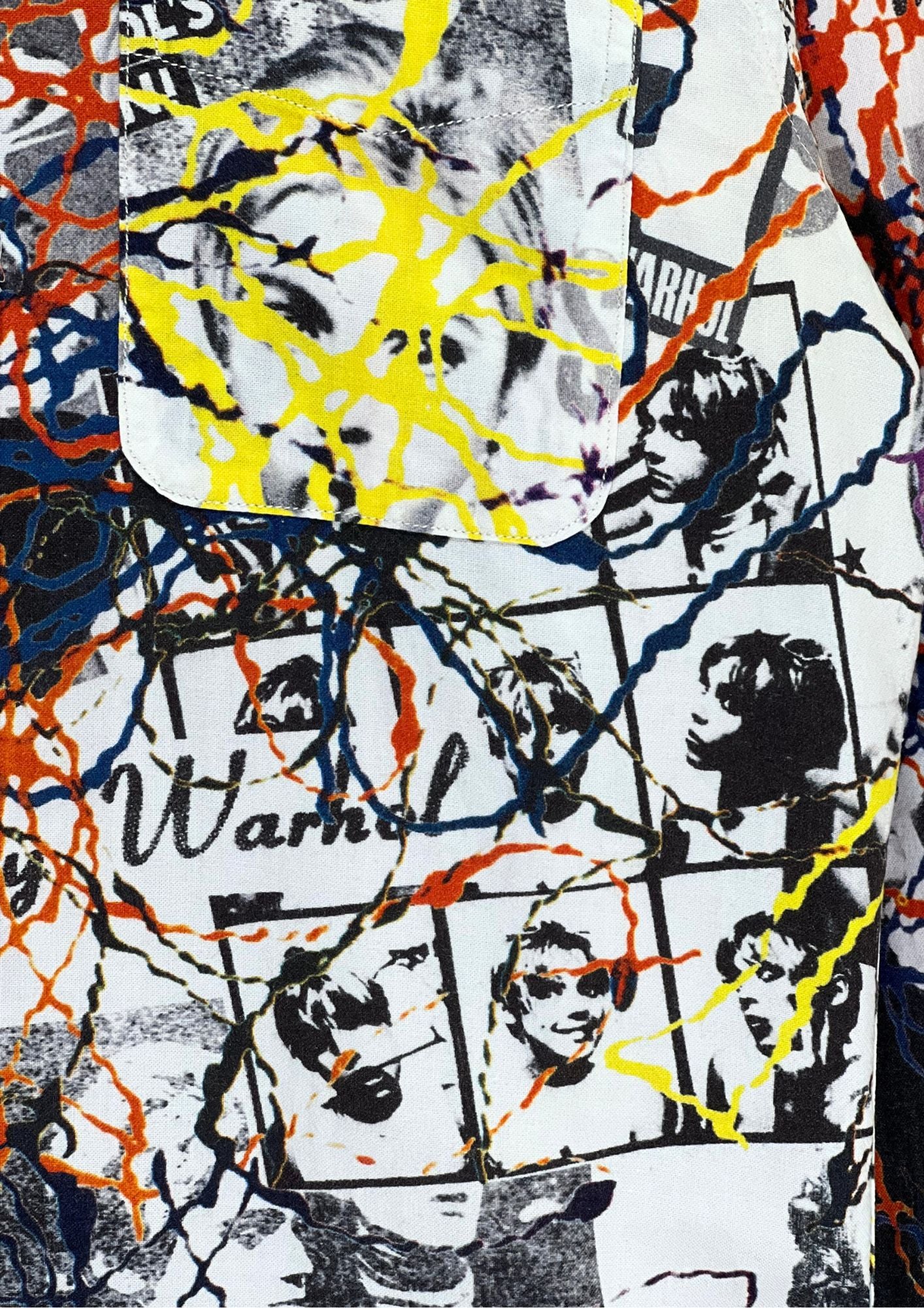 2014 HYSTERIC GLAMOUR Andy Warhol 'Painting Art' L/S Button-Up Shirts (S)