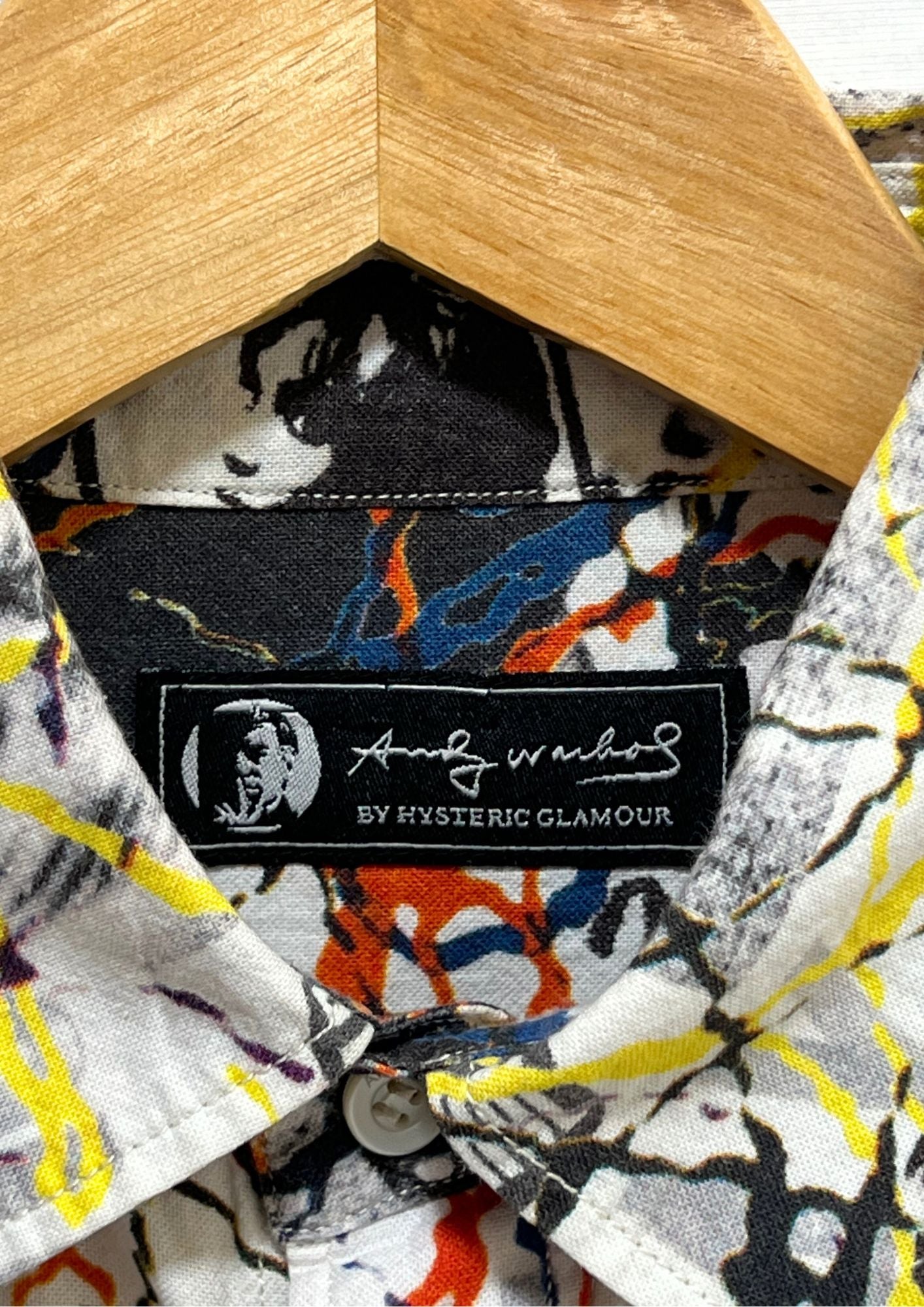 2014 HYSTERIC GLAMOUR Andy Warhol 'Painting Art' L/S Button-Up Shirts (S)