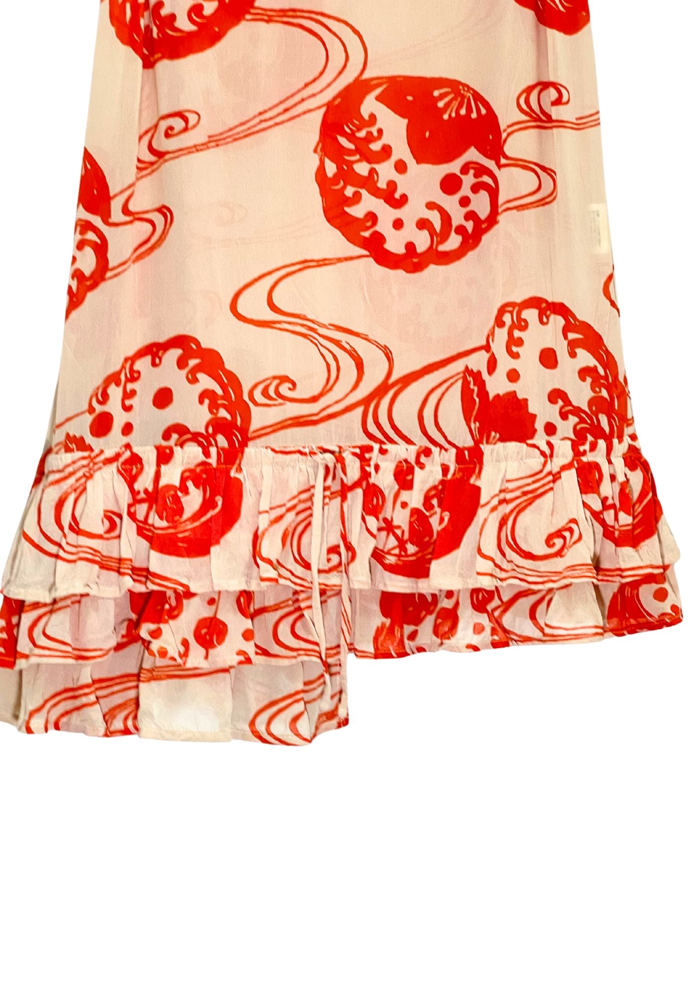 2000s GLAMDY Japanese Pattern Cami Raffle Dress (Ladies M)